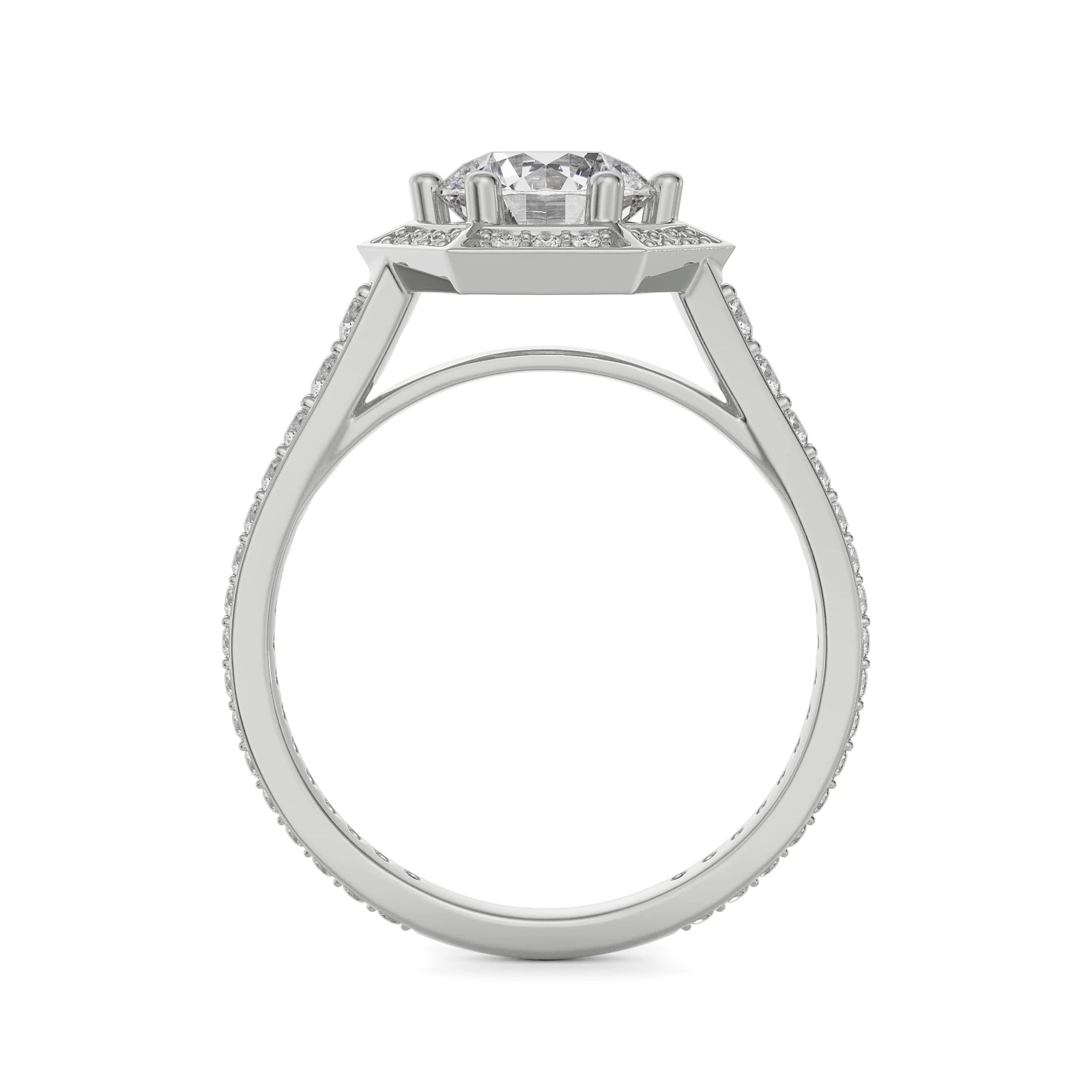 Halo Zendaya Engagement Ring Back View