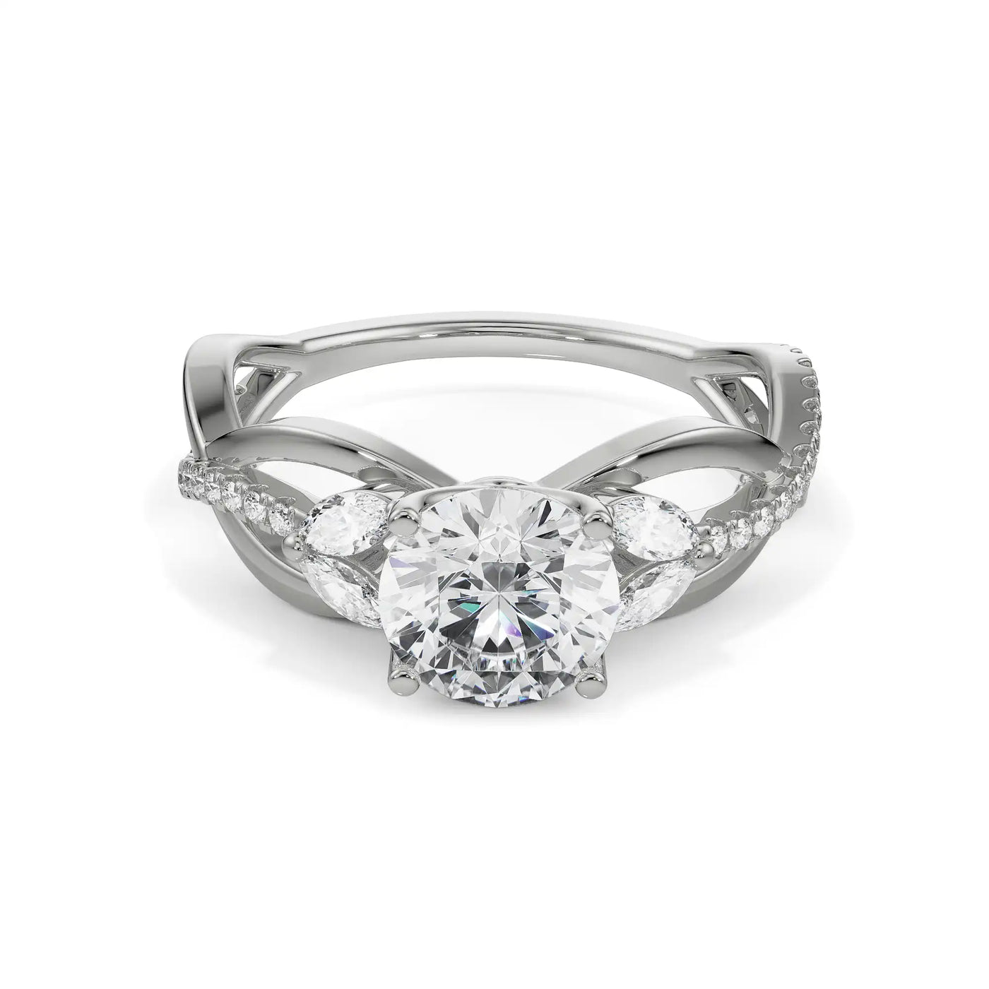 Blossom Brilliant Lab Diamond Engagement Ring