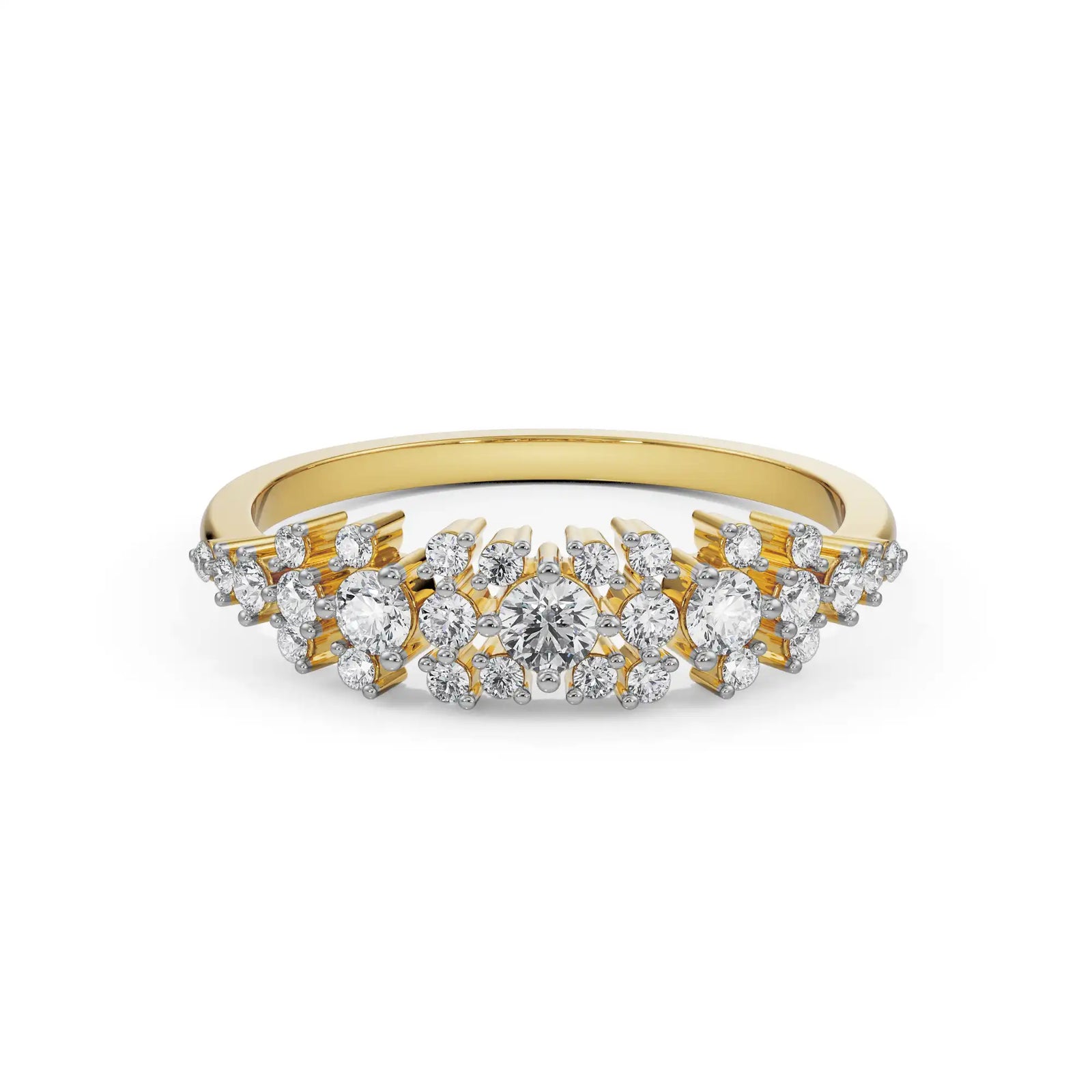 Alison Diamond Band Front View