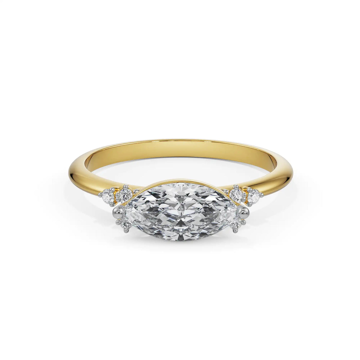East West Diamond Ring