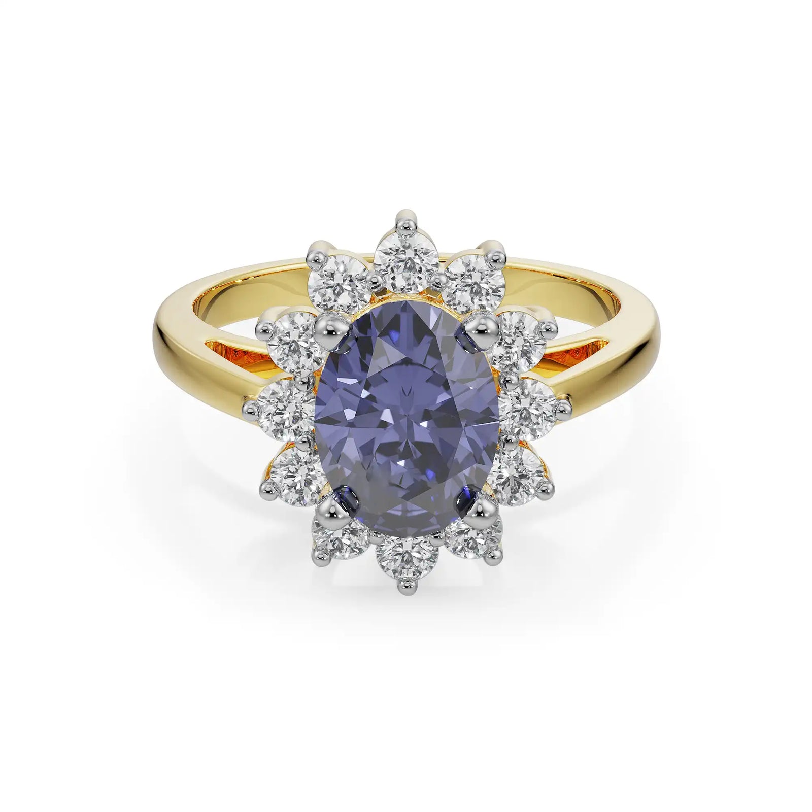 Fusion Diamond Band Front View