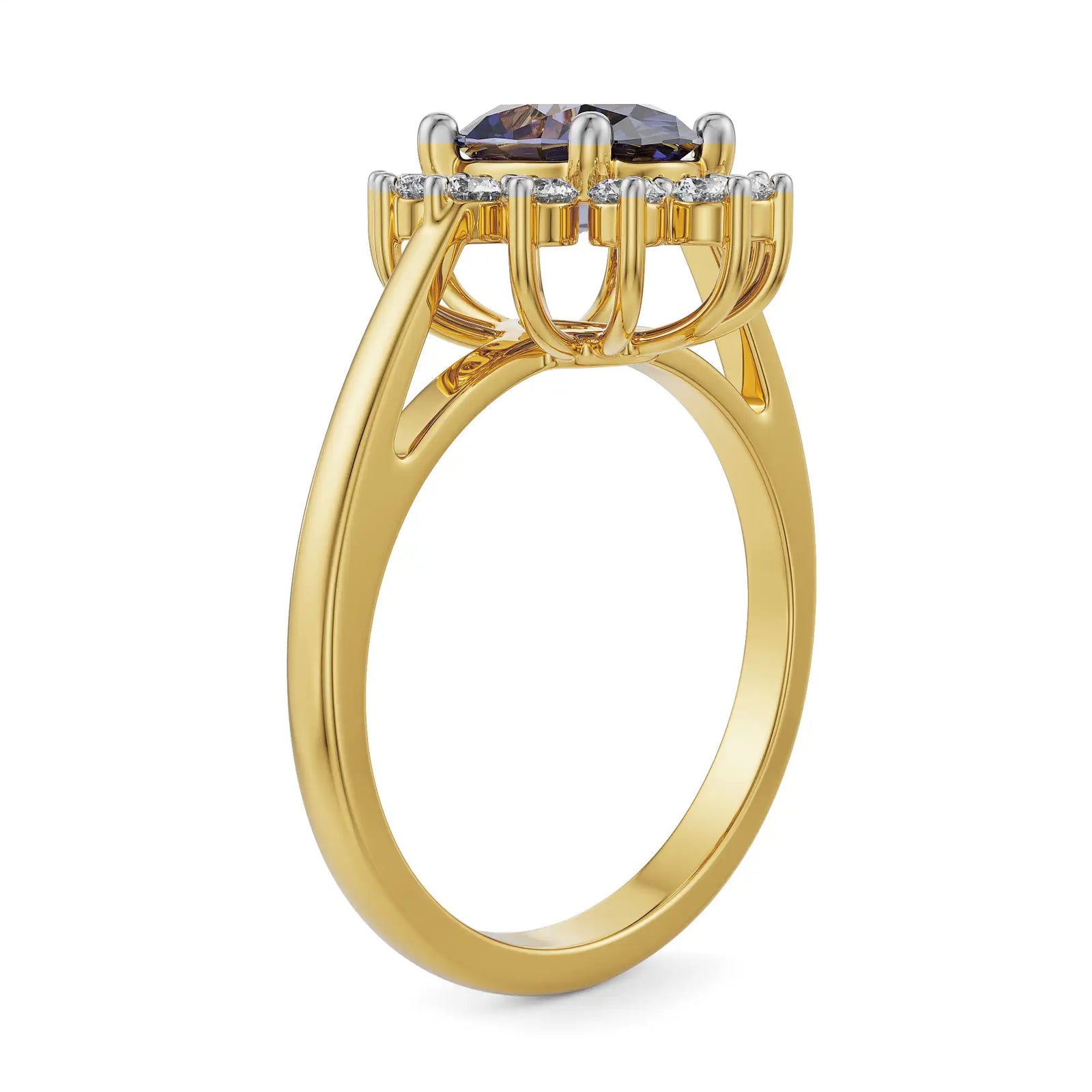 Fusion Diamond Band Side View