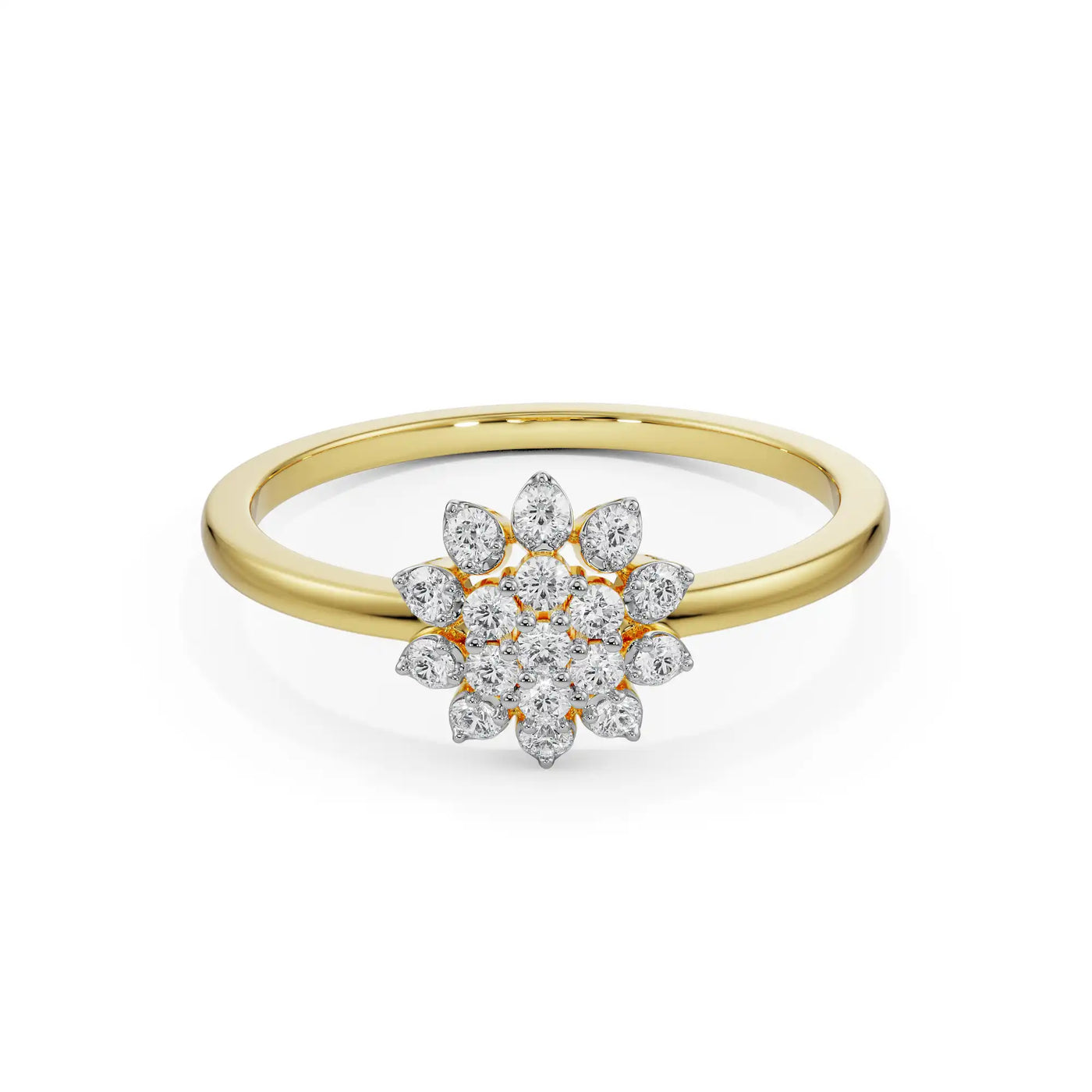 Floral Blooming Lab Grown Diamond Ring