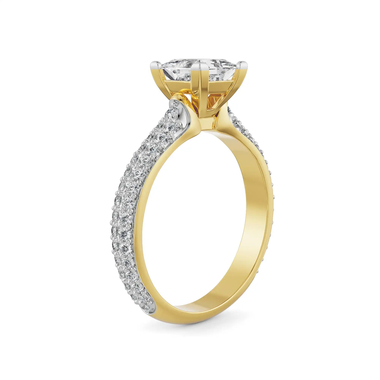 Isla Engagement Diamond Ring Side View