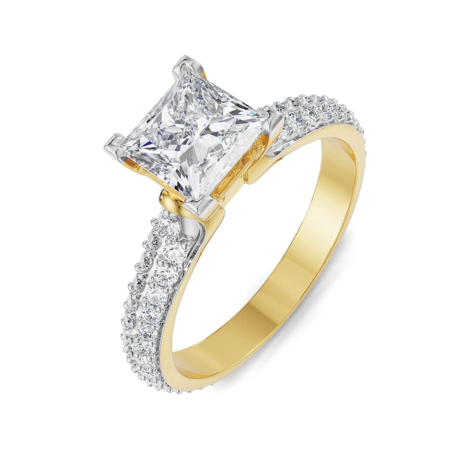Isla Engagement Diamond Ring Top View
