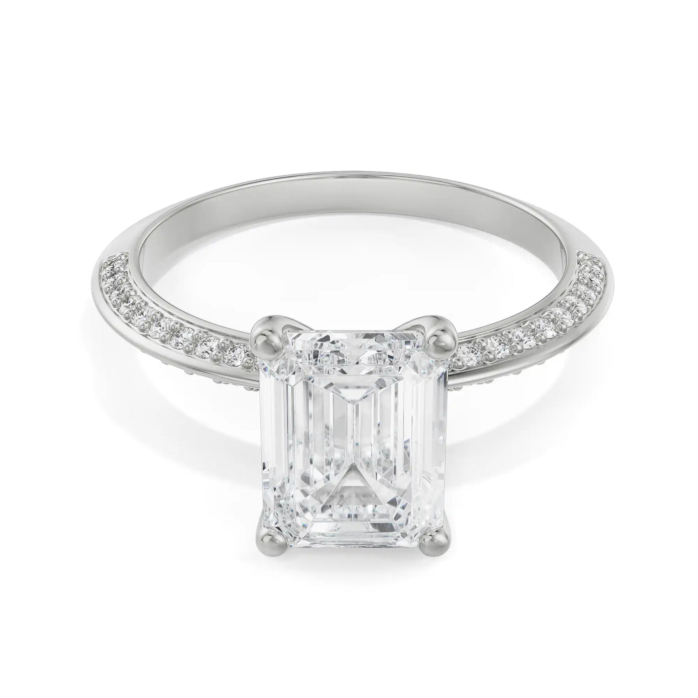 Nora Emerald Lab Grown Diamond Solitaire Ring