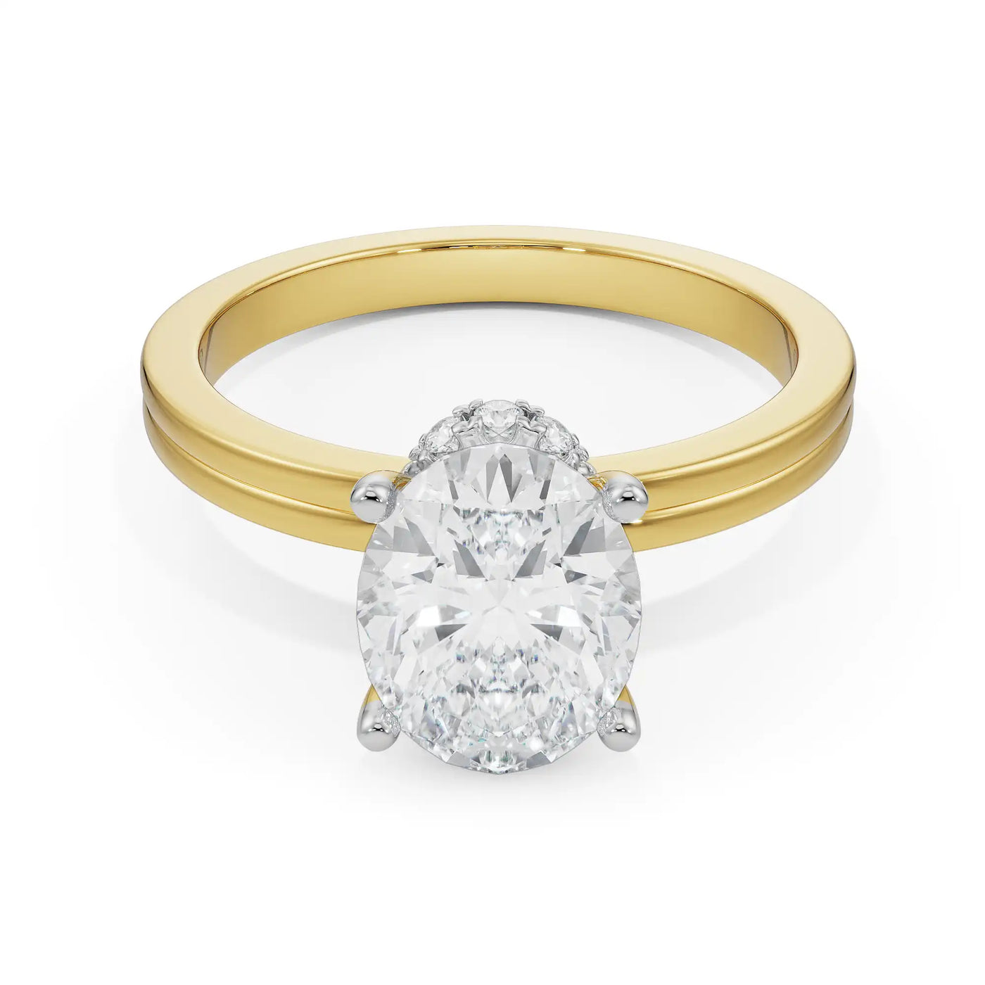 Nova Oval Lab Diamond Solitaire Ring