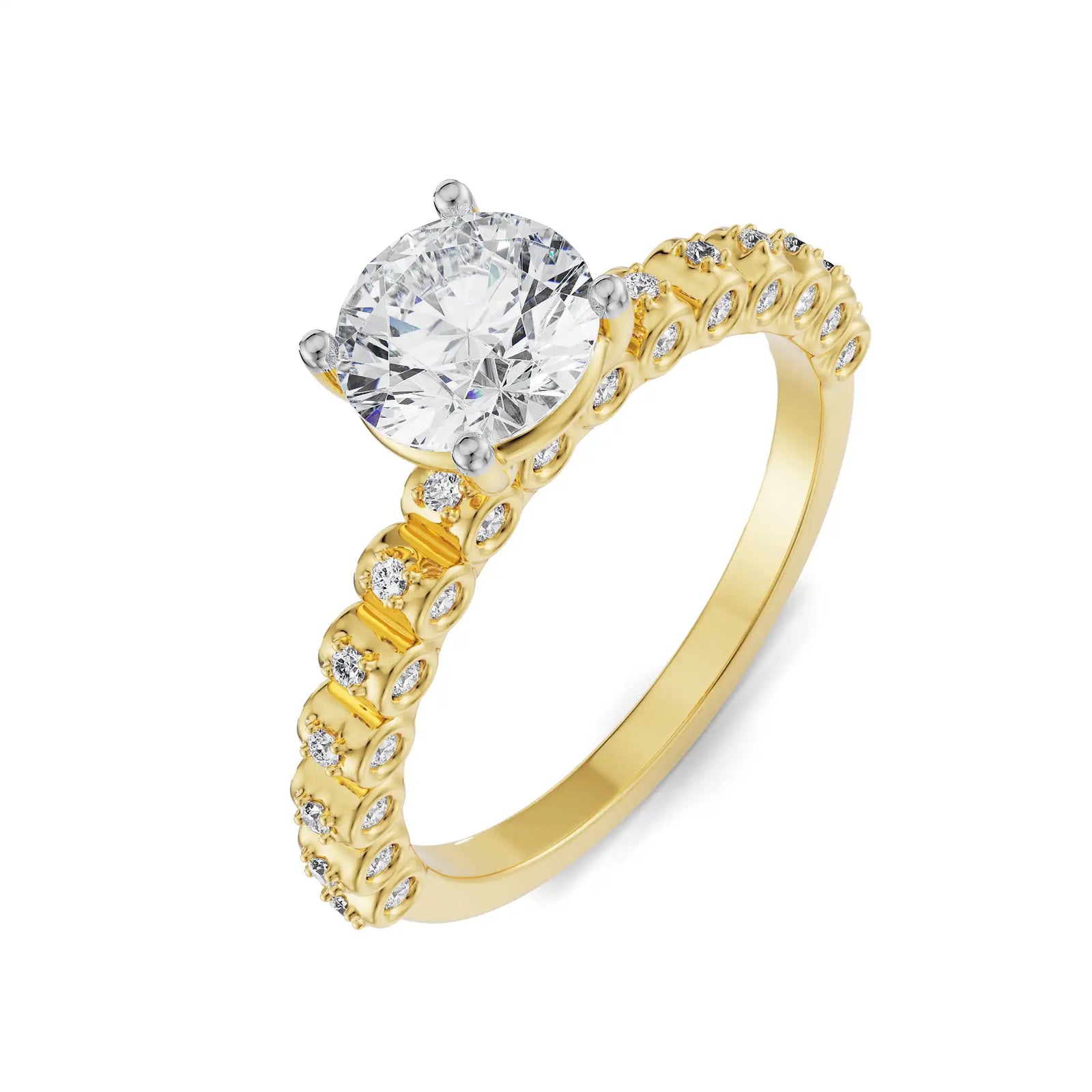 Athena Diamond Ring Top View