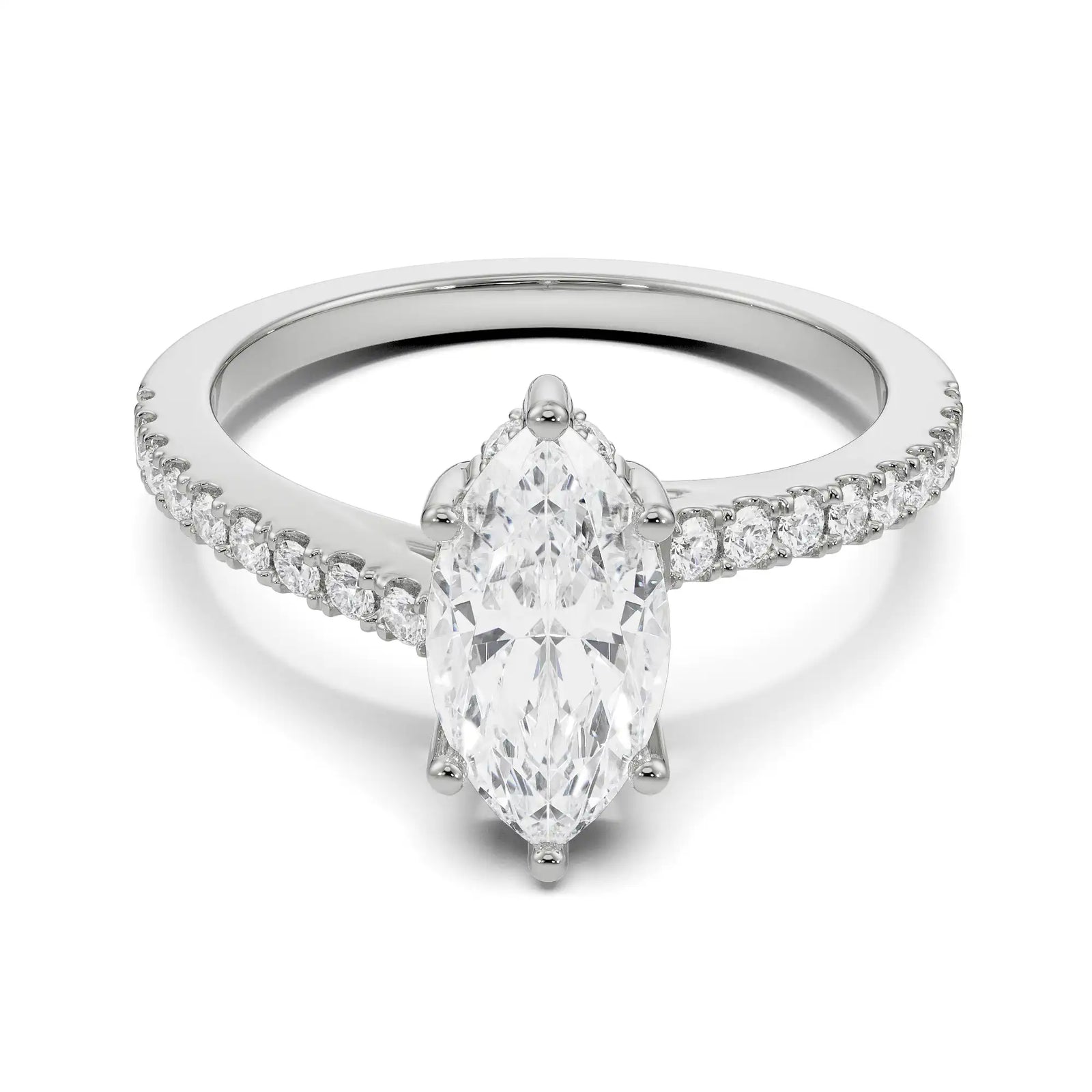 Sage Marquise Engagement Ring Front View