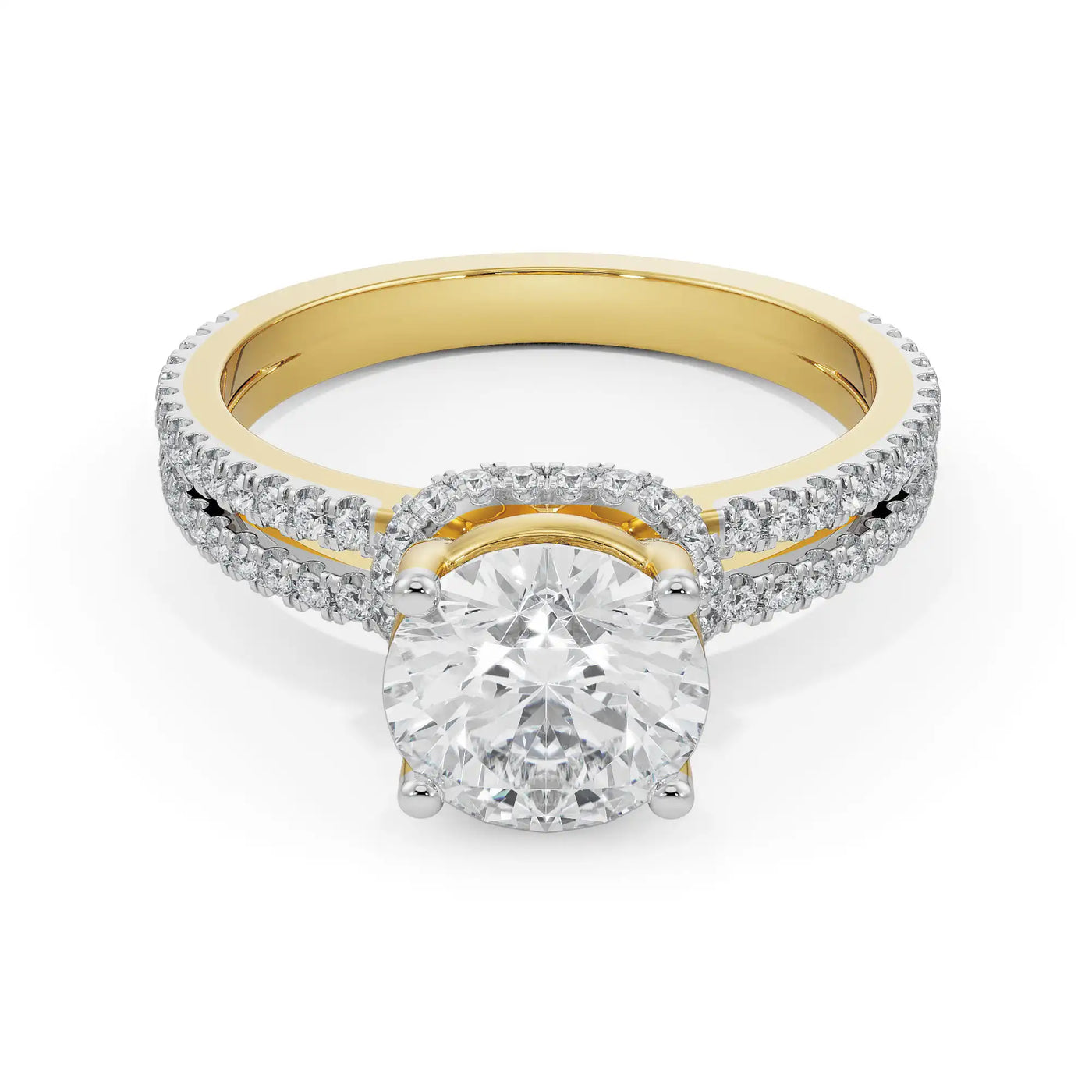 Elsie Round Lab Diamond Engagement Ring 9KT