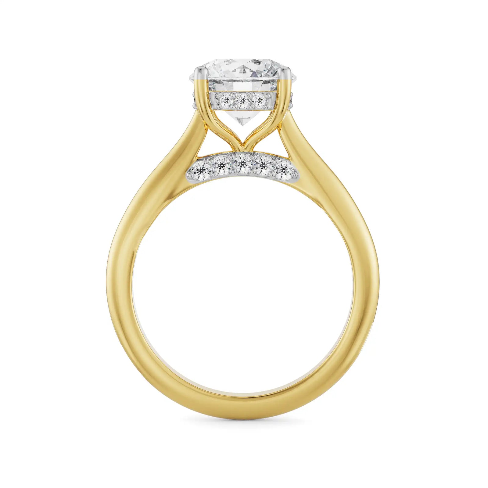 Jane Princess Cut Diamond Ring Back View