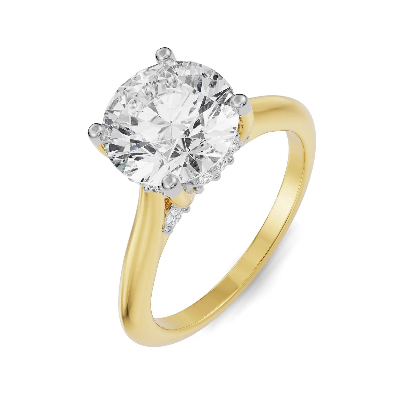 Jane Princess Cut Diamond Ring Top View