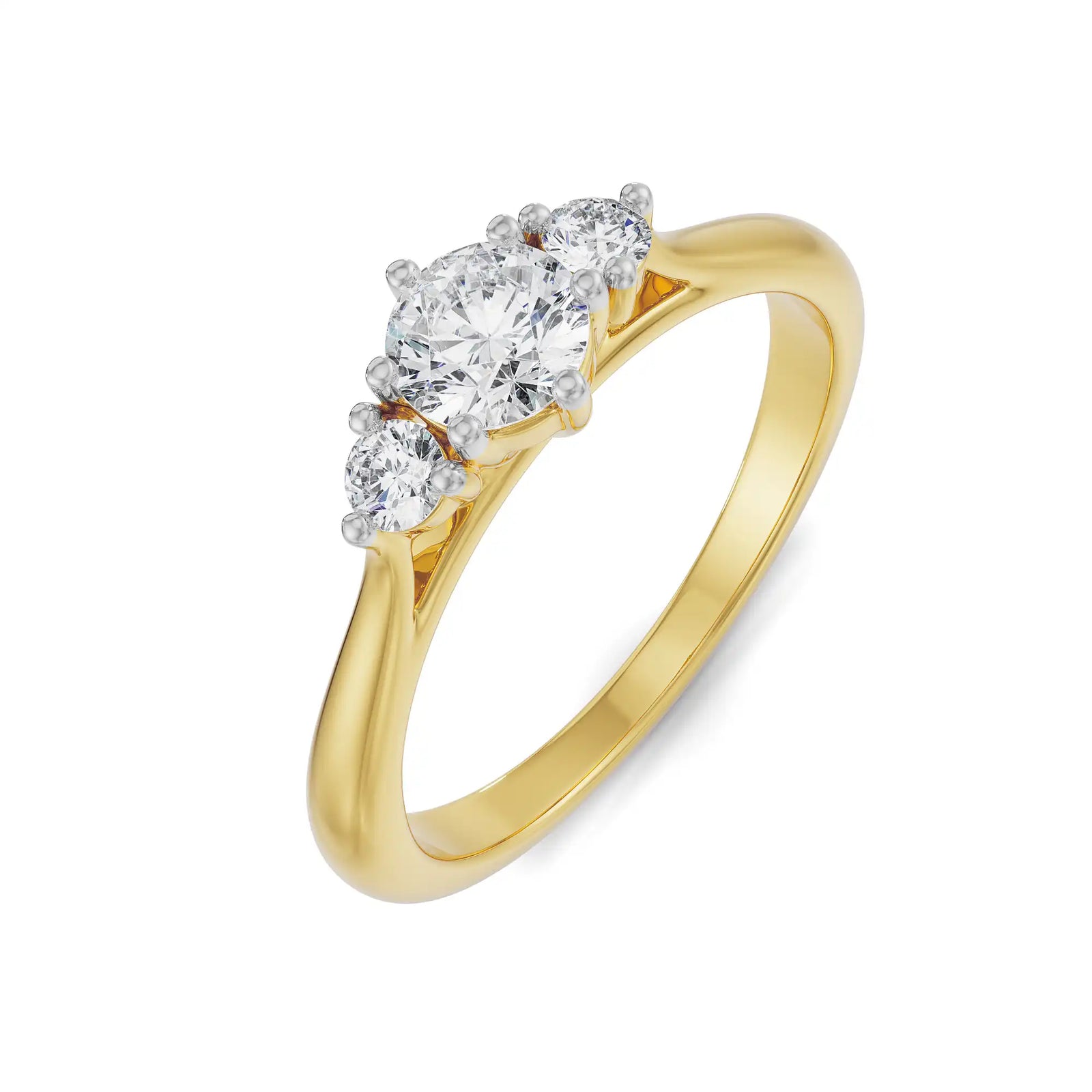 Melissa Tri Engagement Ring Top view