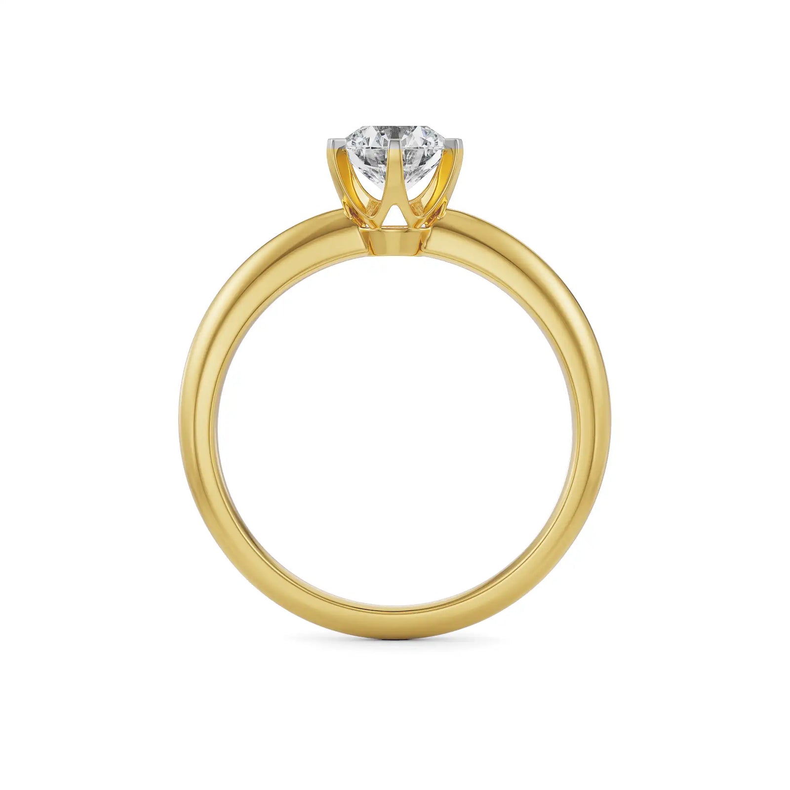 Classic Ira Solitaire Ring Back View