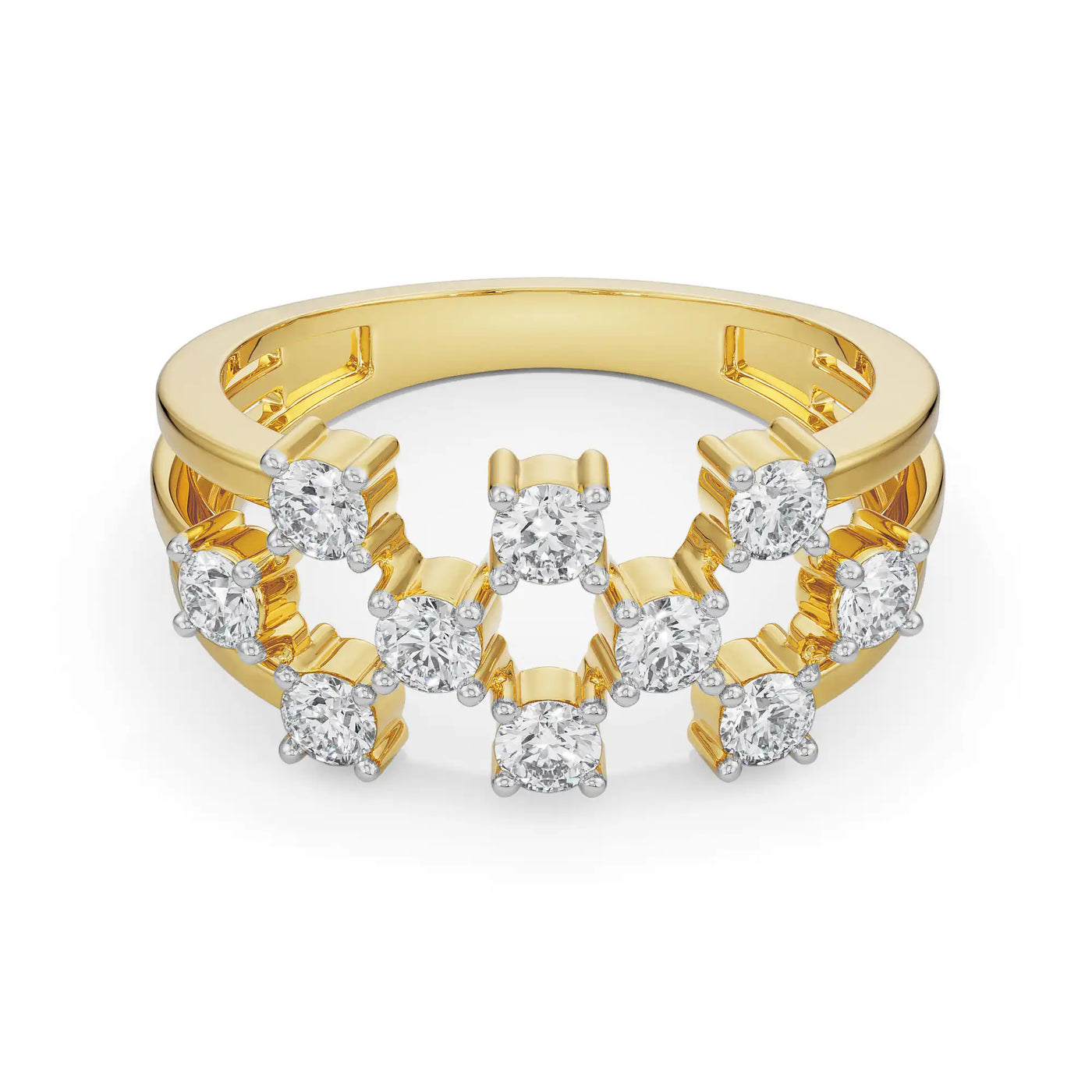 Scattered Lab Grown Diamond Band