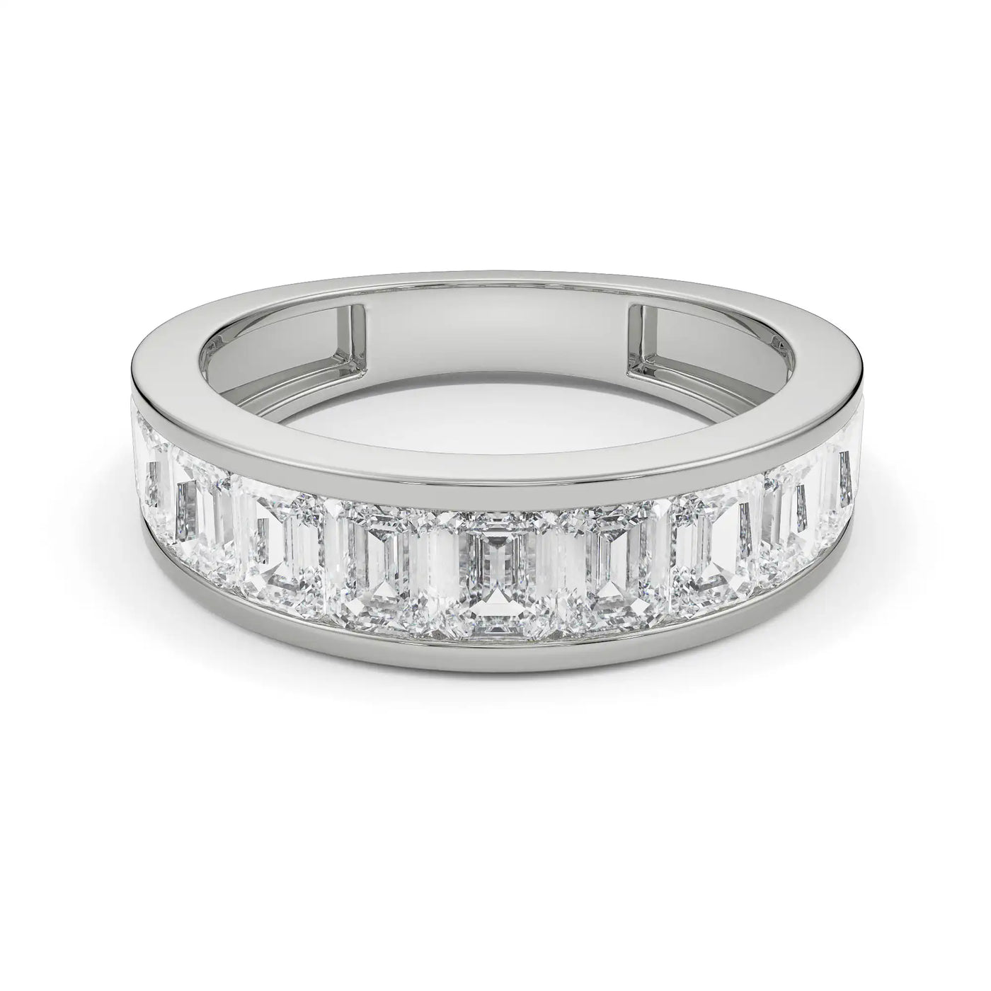 Emerald Eternity Lab Grown Diamond Band 9KT