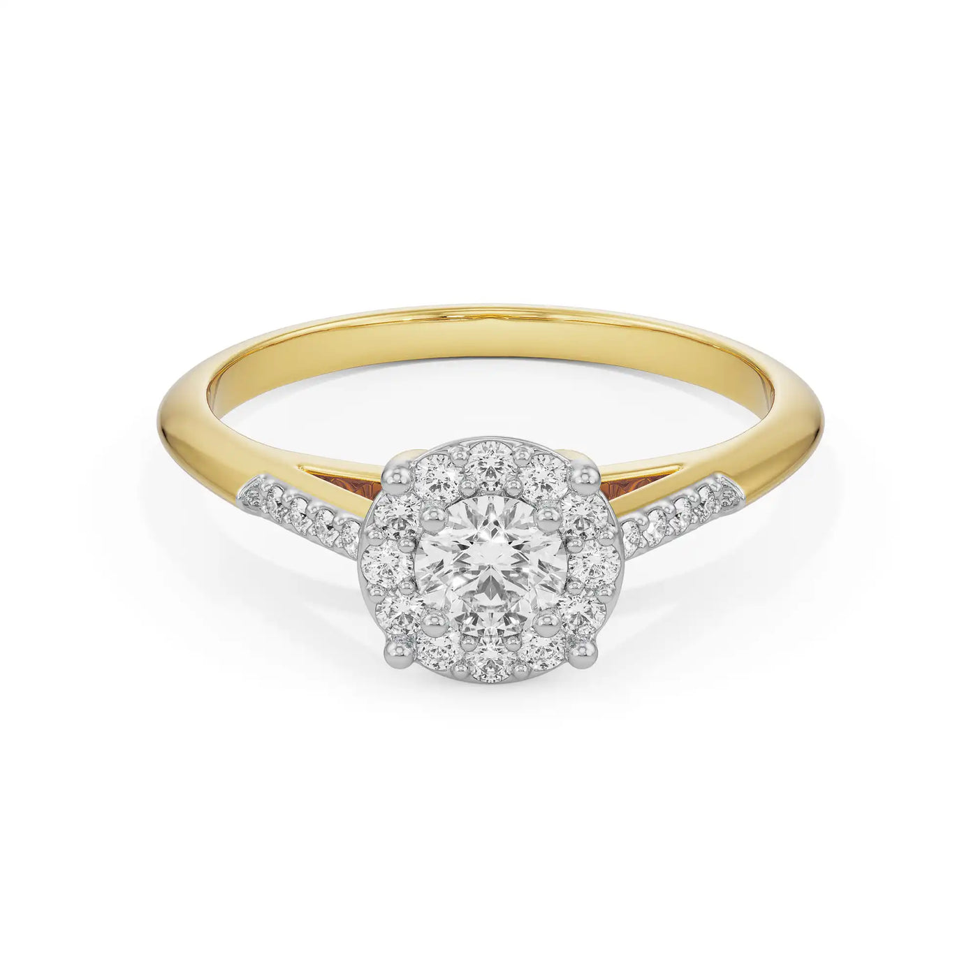 Shimmery Cluster Lab Grown Diamond Band