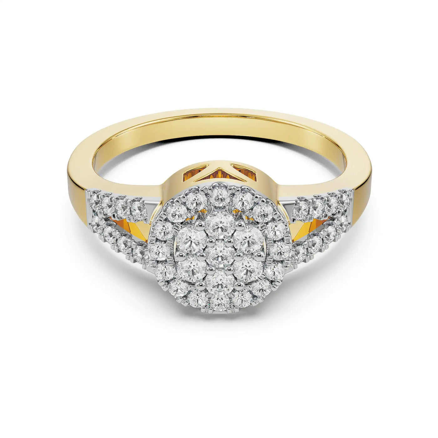 Olivia Cluster Lab Grown Diamond Sparkle Ring 9KT