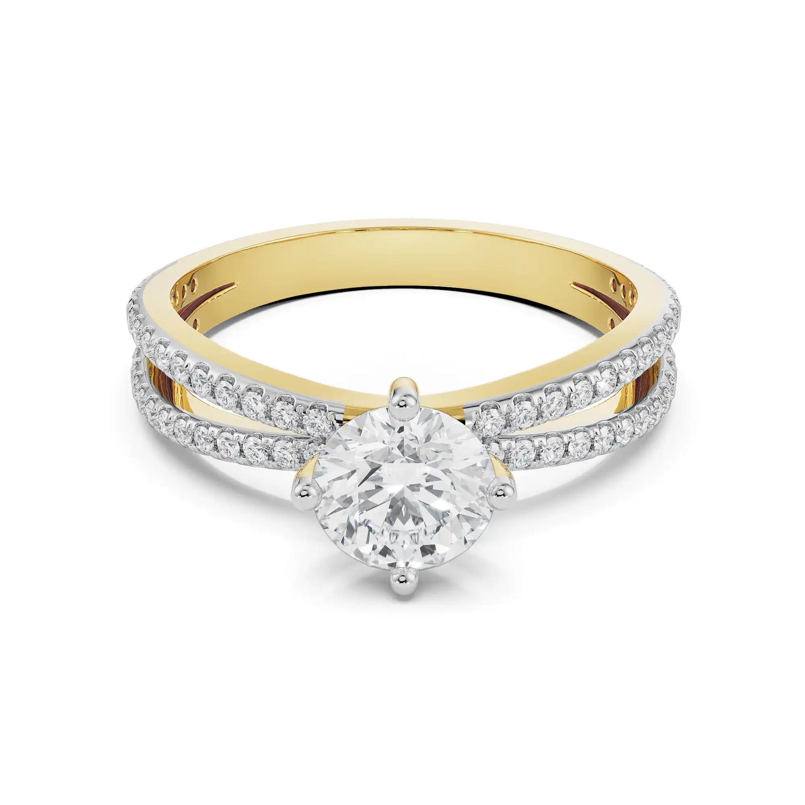 Finley Solitaire Engagement Ring Front View