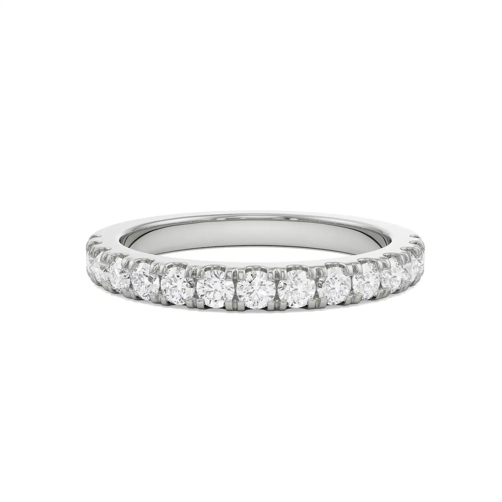 Stackable Diamond Band Front View