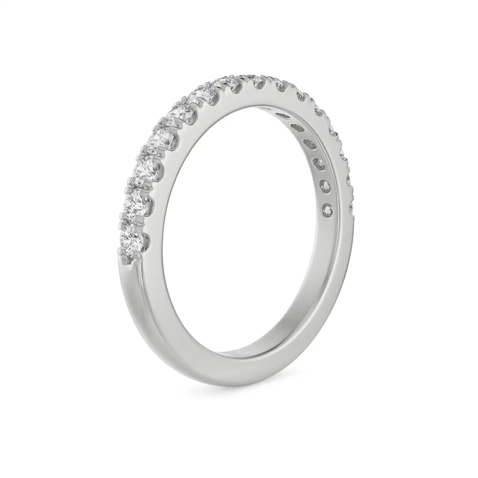 Stackable Diamond Band Side View