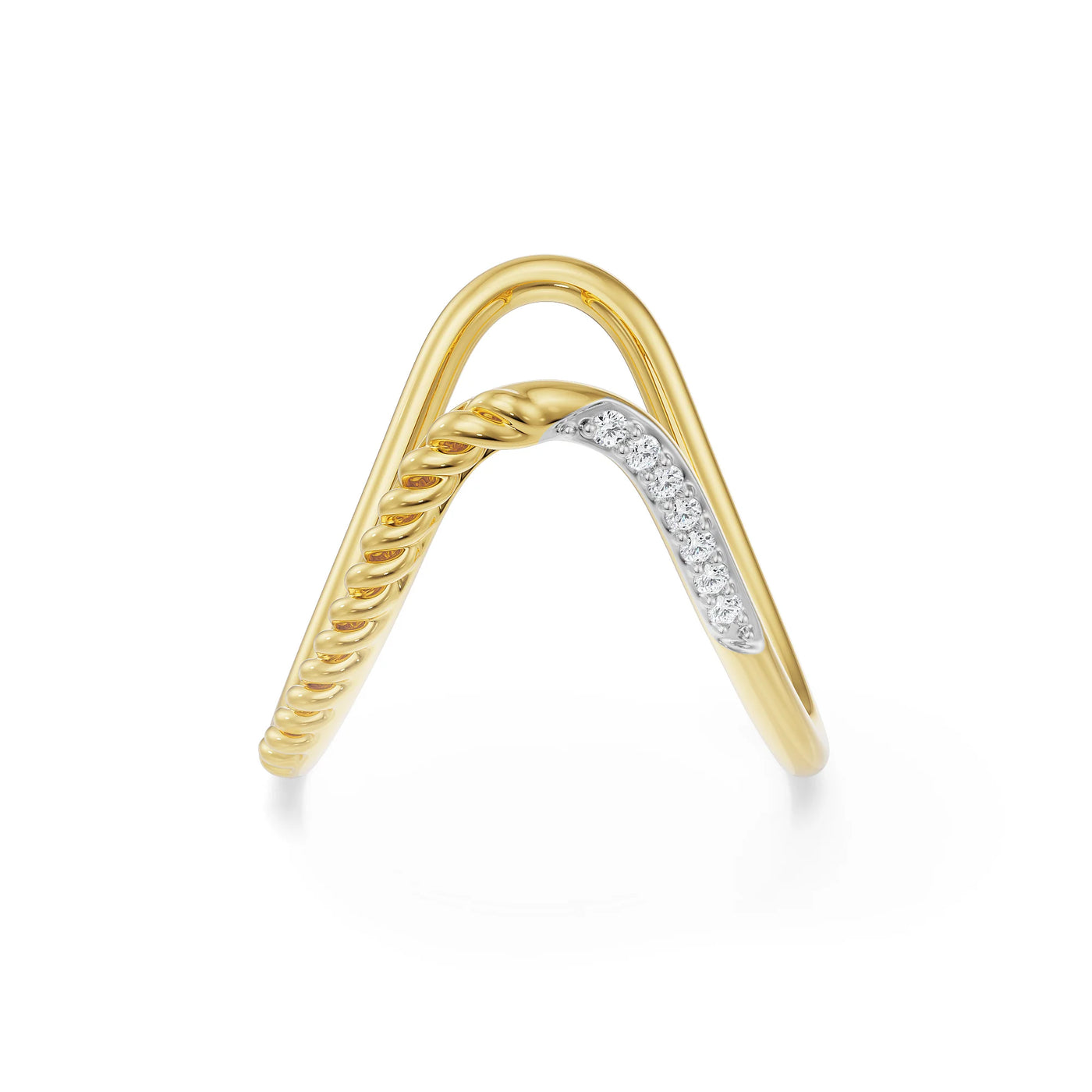 Two Way Lab Grown Diamond Band