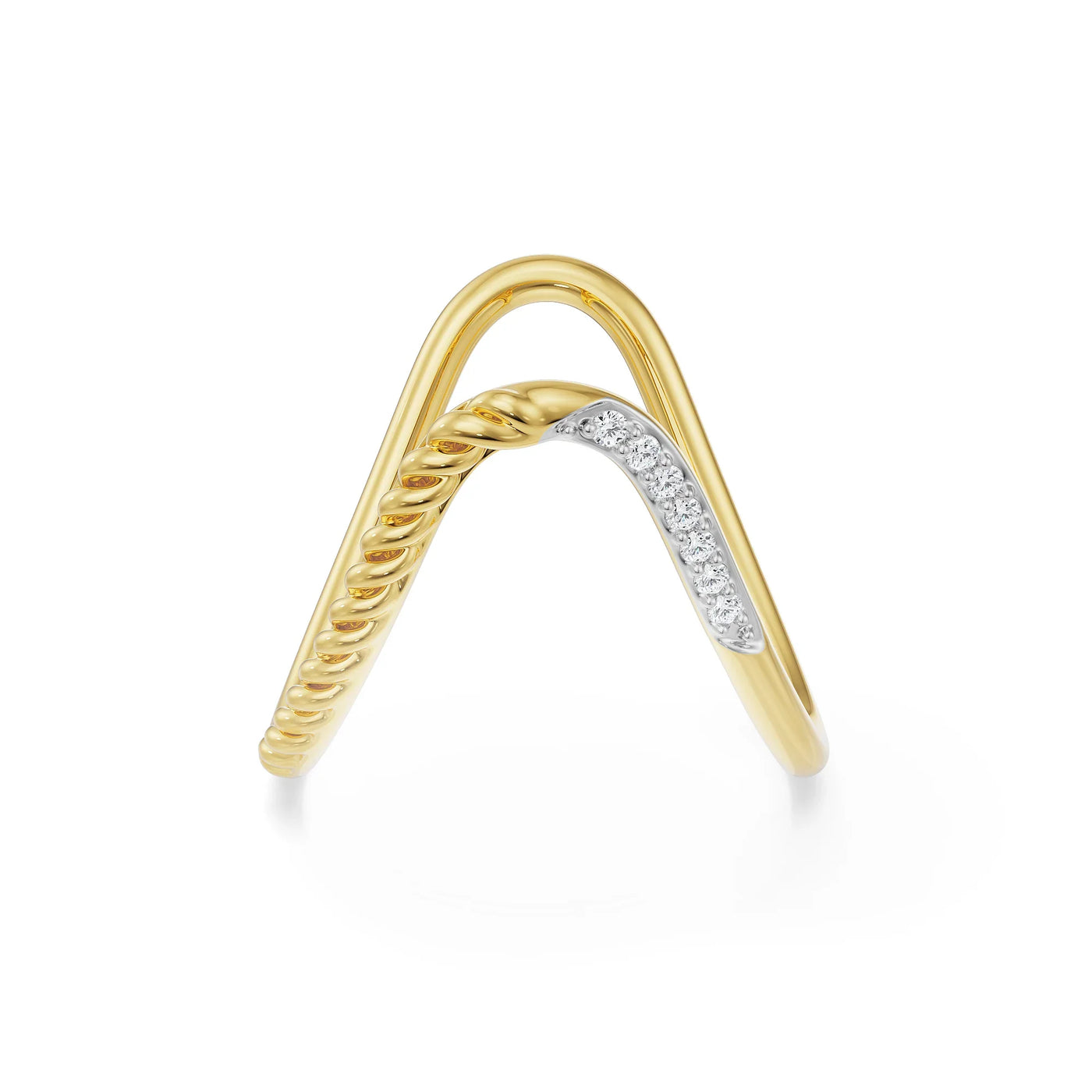 Two Way Lab Grown Diamond Band 9KT