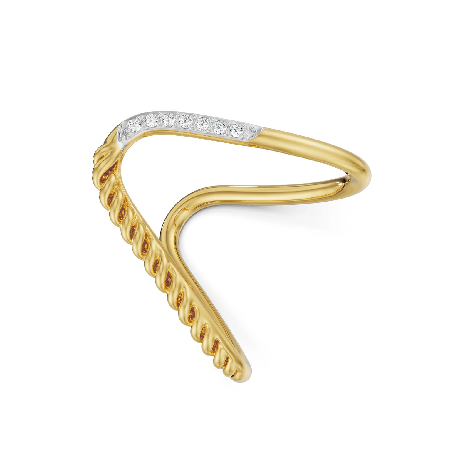 Two Way Diamond Band Left view