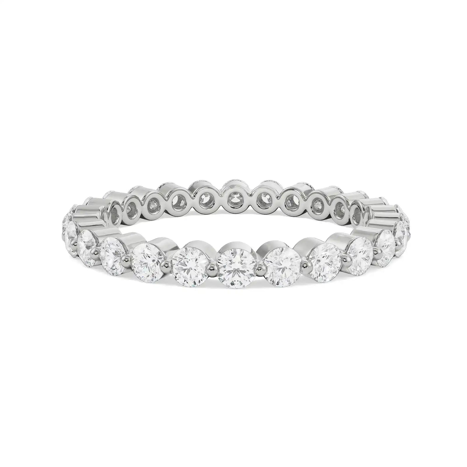 Eternity Stackable Diamond Band Front View