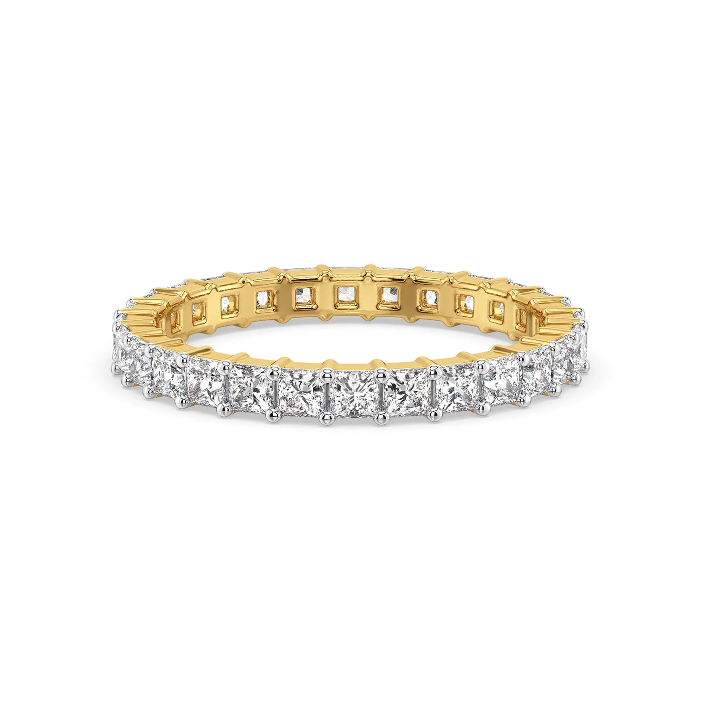 Princess Cut Eternity Lab Grown Diamond Band