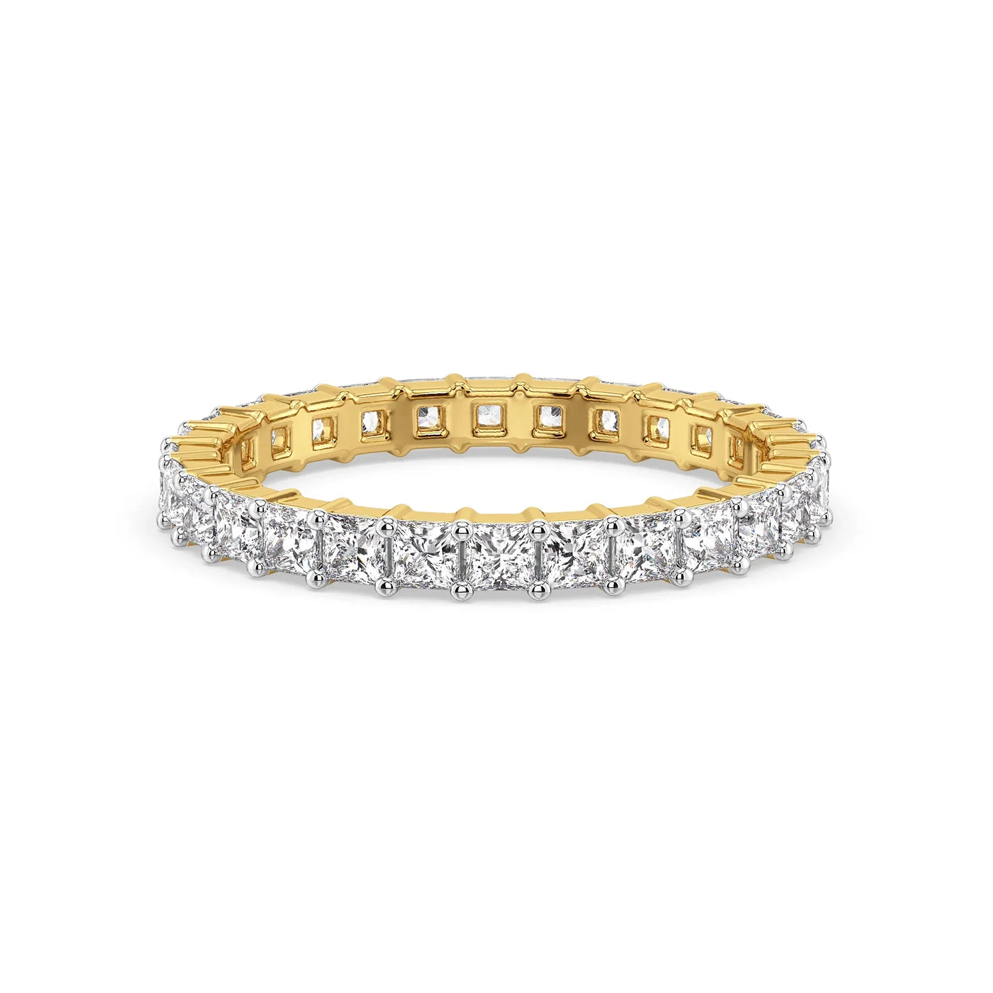 Princess Cut Eternity Lab Grown Diamond Band 9KT