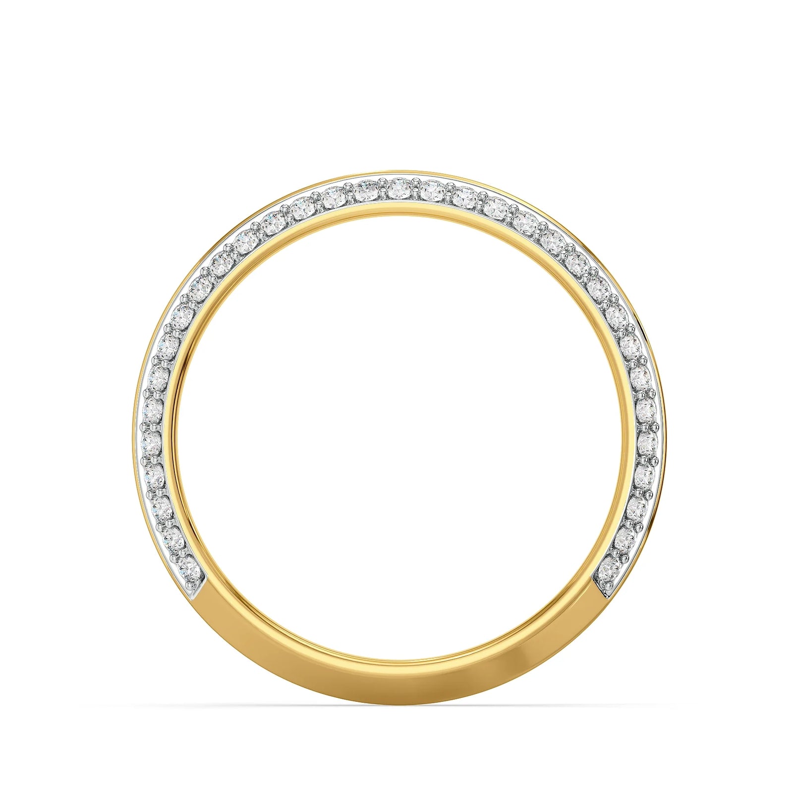 Fiza Lab Grown Diamond Band - back view