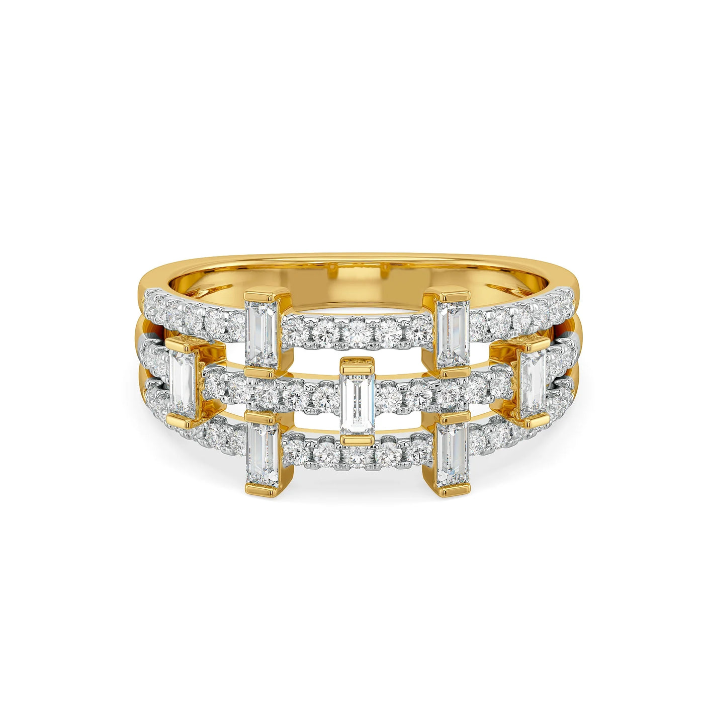 Starlit Baguette Lab Grown Diamond Ring
