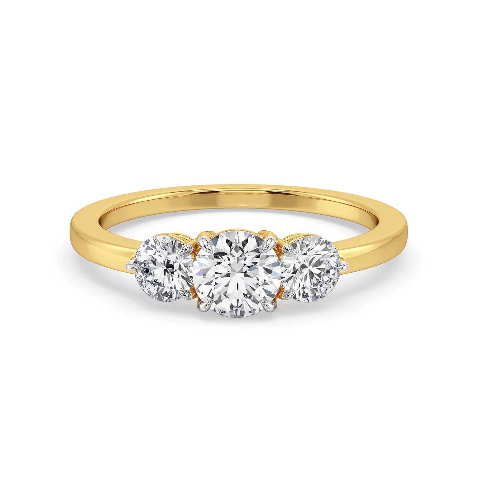 Eterna Trio Lab Grown Diamond Ring - front view