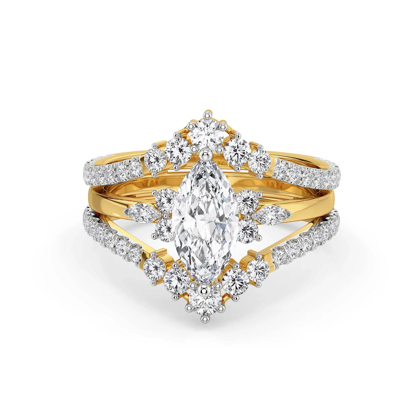 Vintage Marquise Lab Diamond Ring
