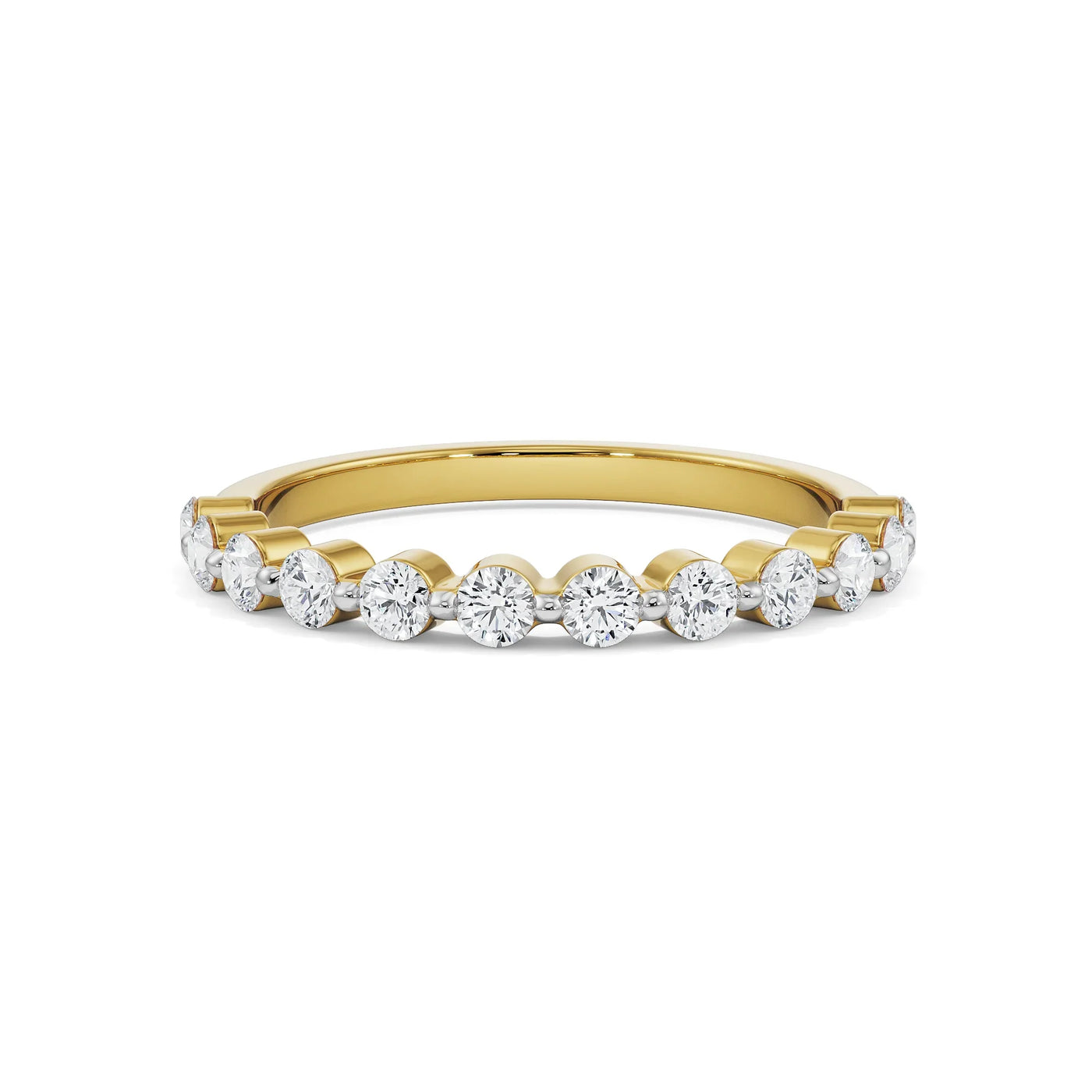 Round Half Lab Grown Diamond Eternity Band 9KT