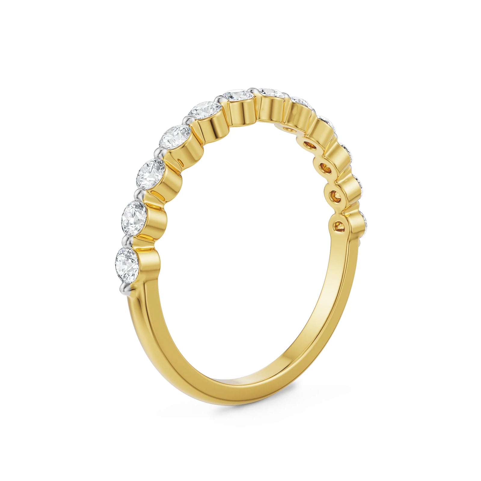 Round Half Eternity Band Right View