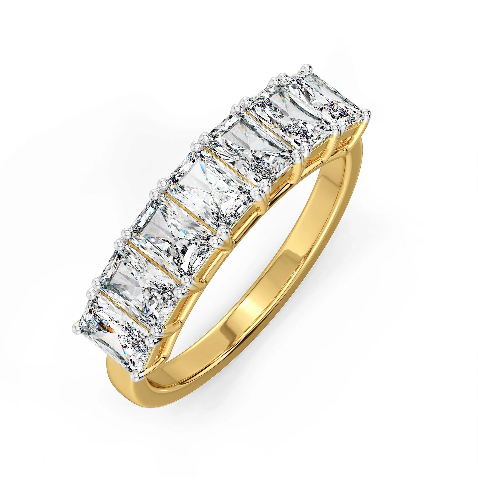 Grandeur Radiant Lab Diamond Ring - top view