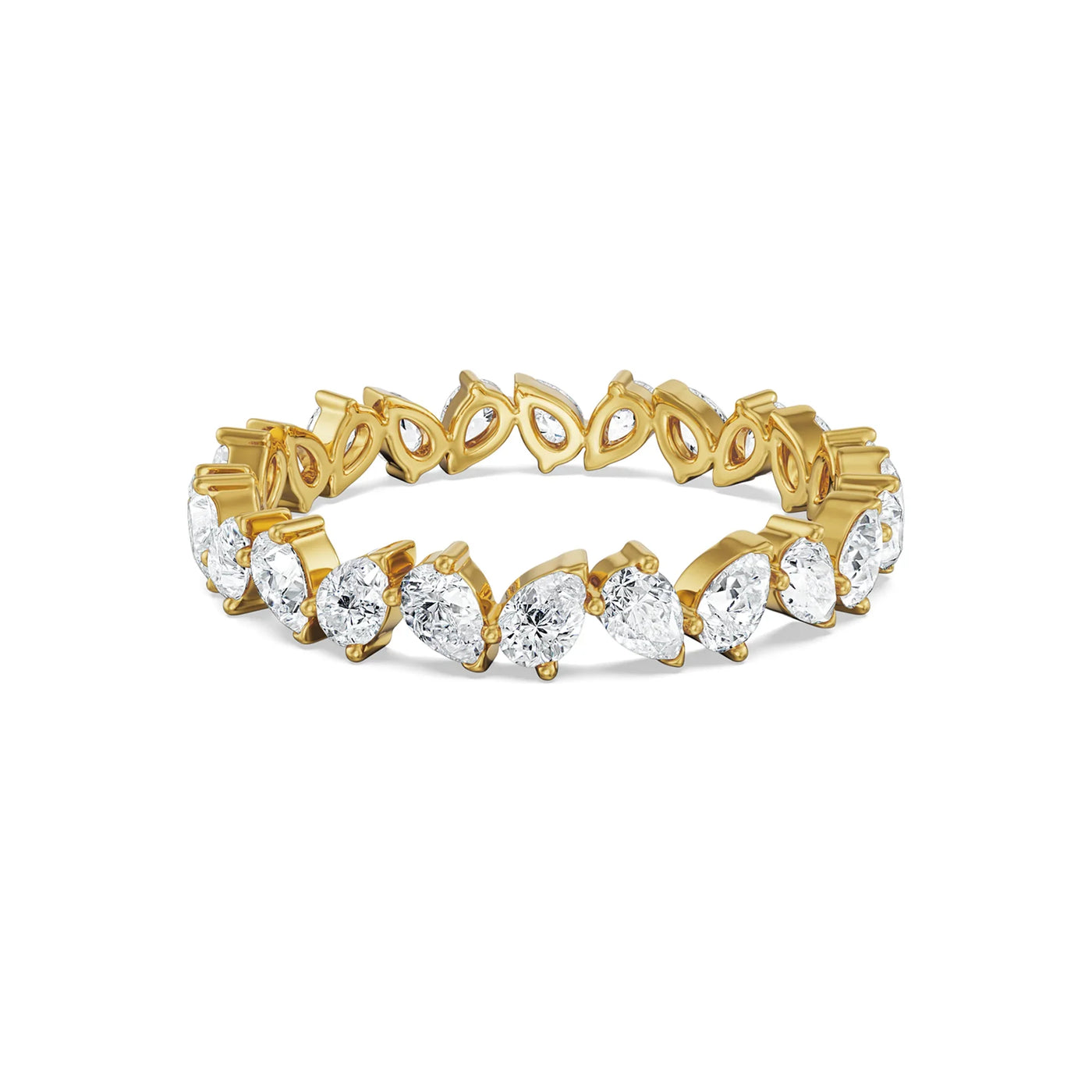 Pear Lab Grown Diamond Band 9KT