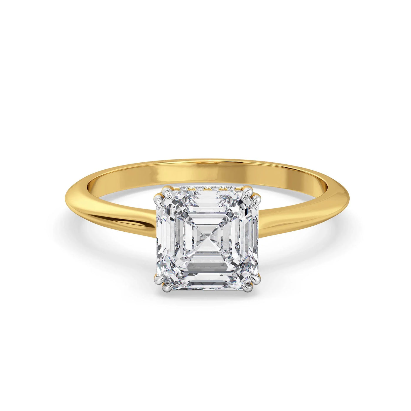 Emerald Square Lab Diamond Ring