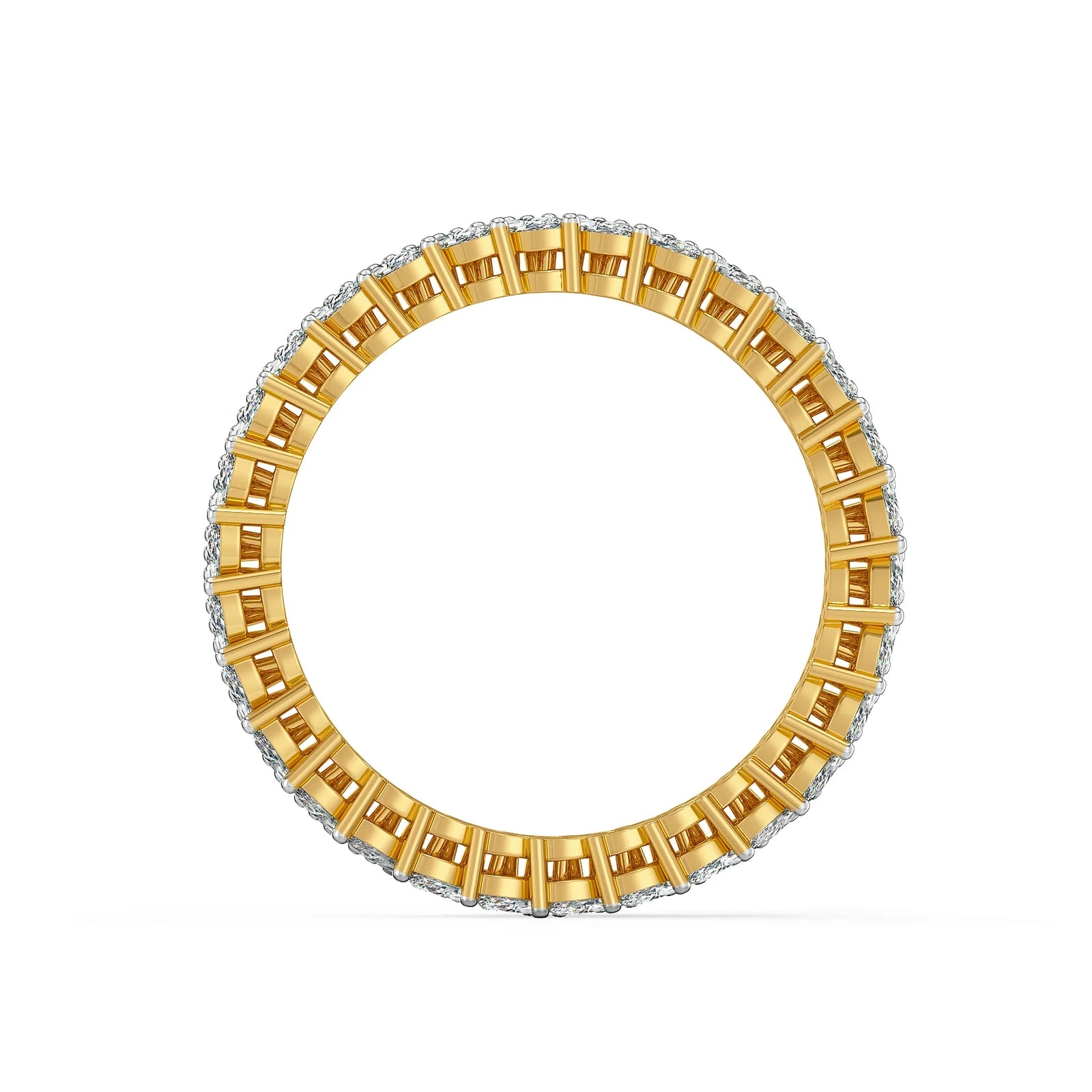 Twin Flame Marquise Eternity Lab Diamond Ring