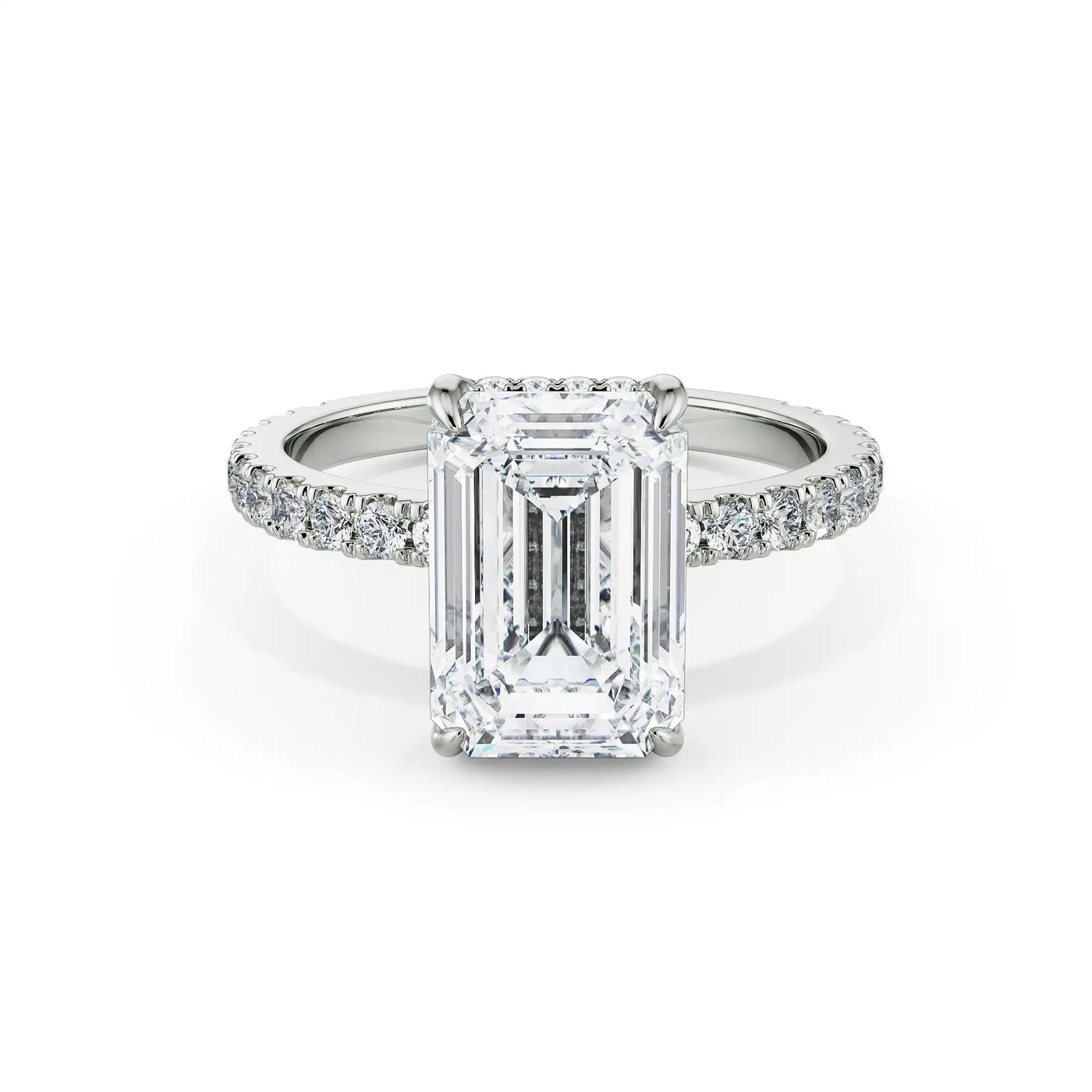 2.5 CT Emerald Lab Grown Diamond Ring