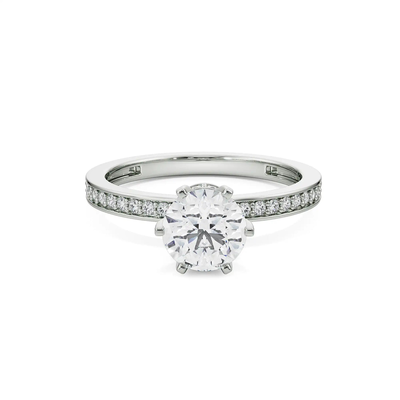 Viesco Round Lab Grown Diamond Ring 9KT