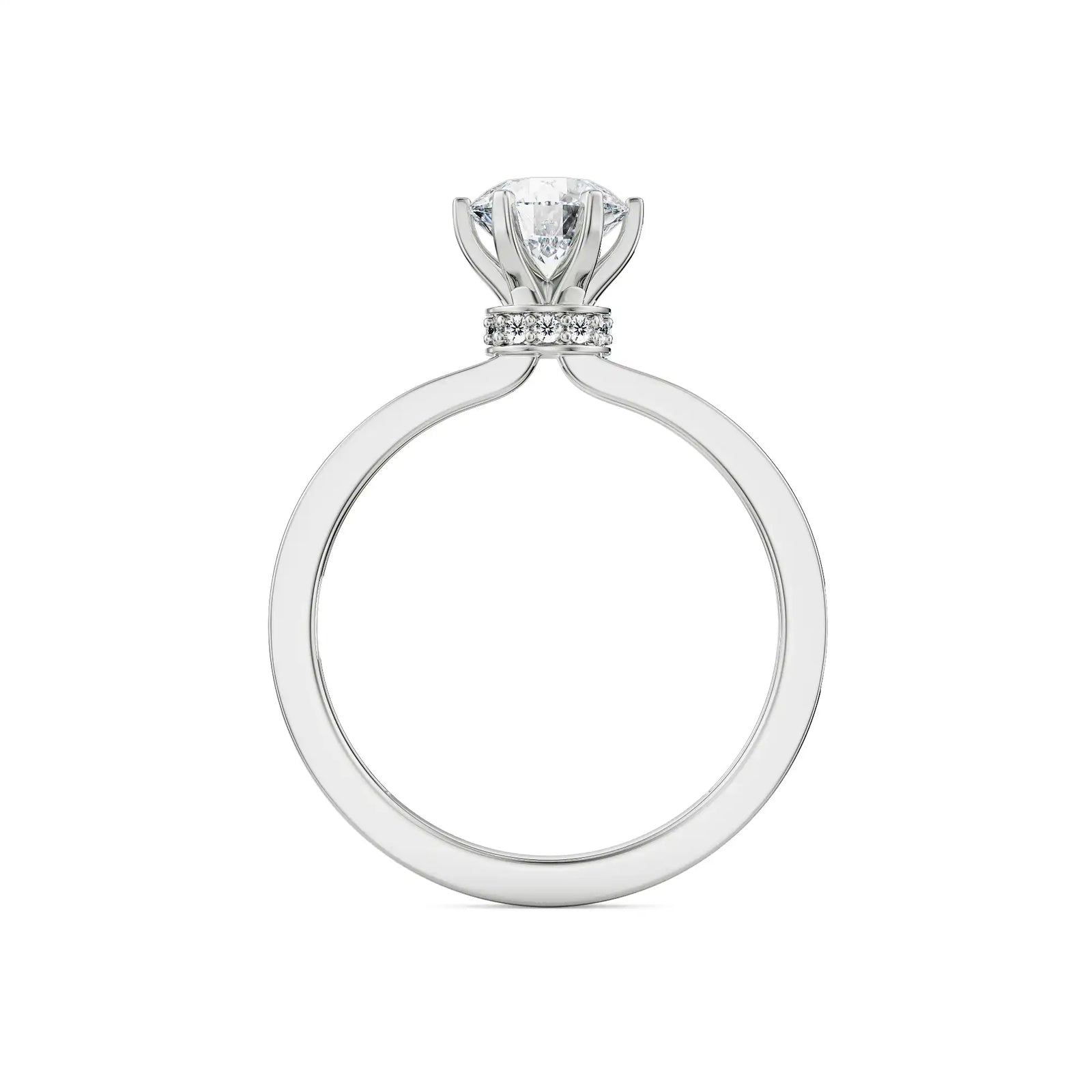 Viesco Round Lab Grown Diamond Ring_in-stock