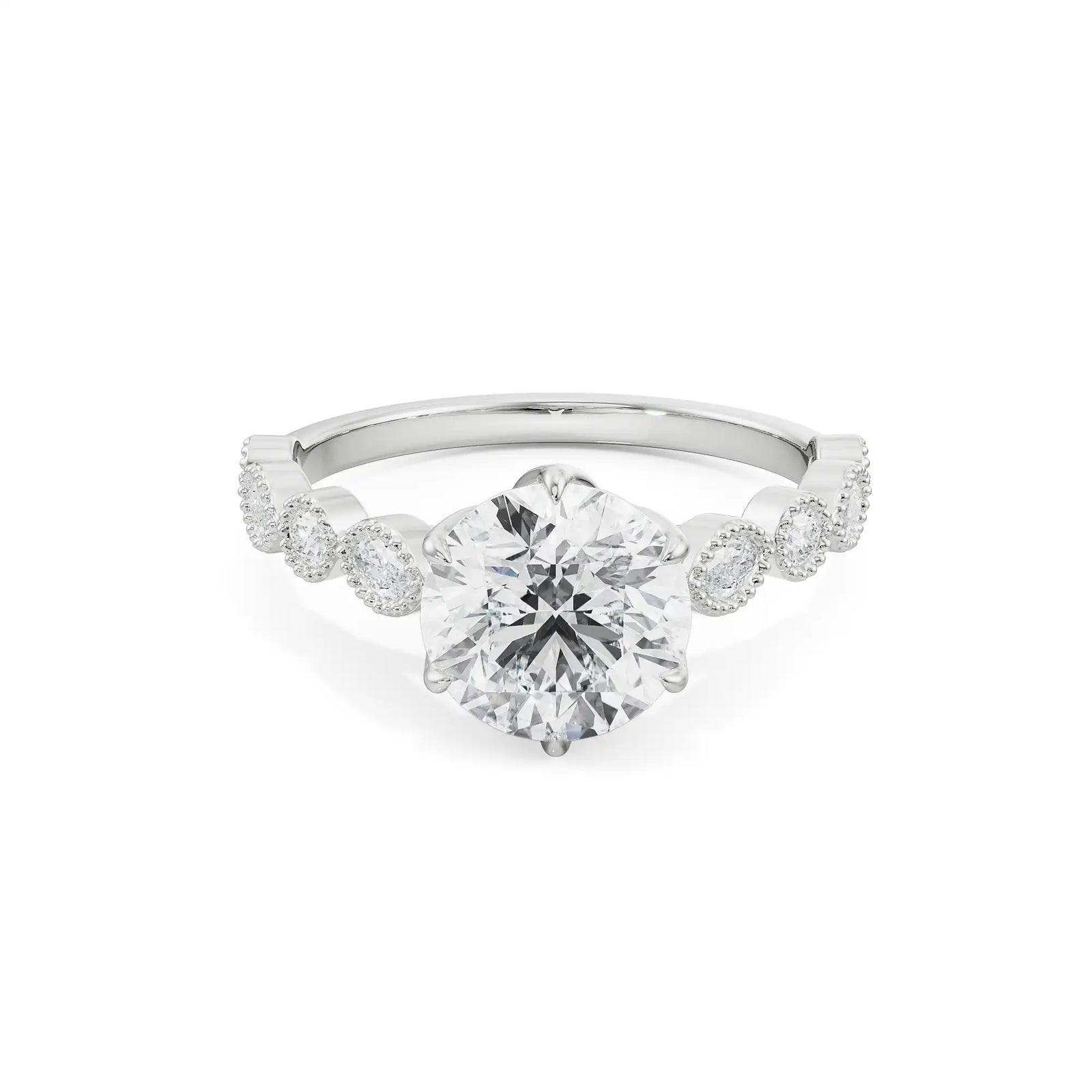 2 CT Kathie Diamond Ring Front View