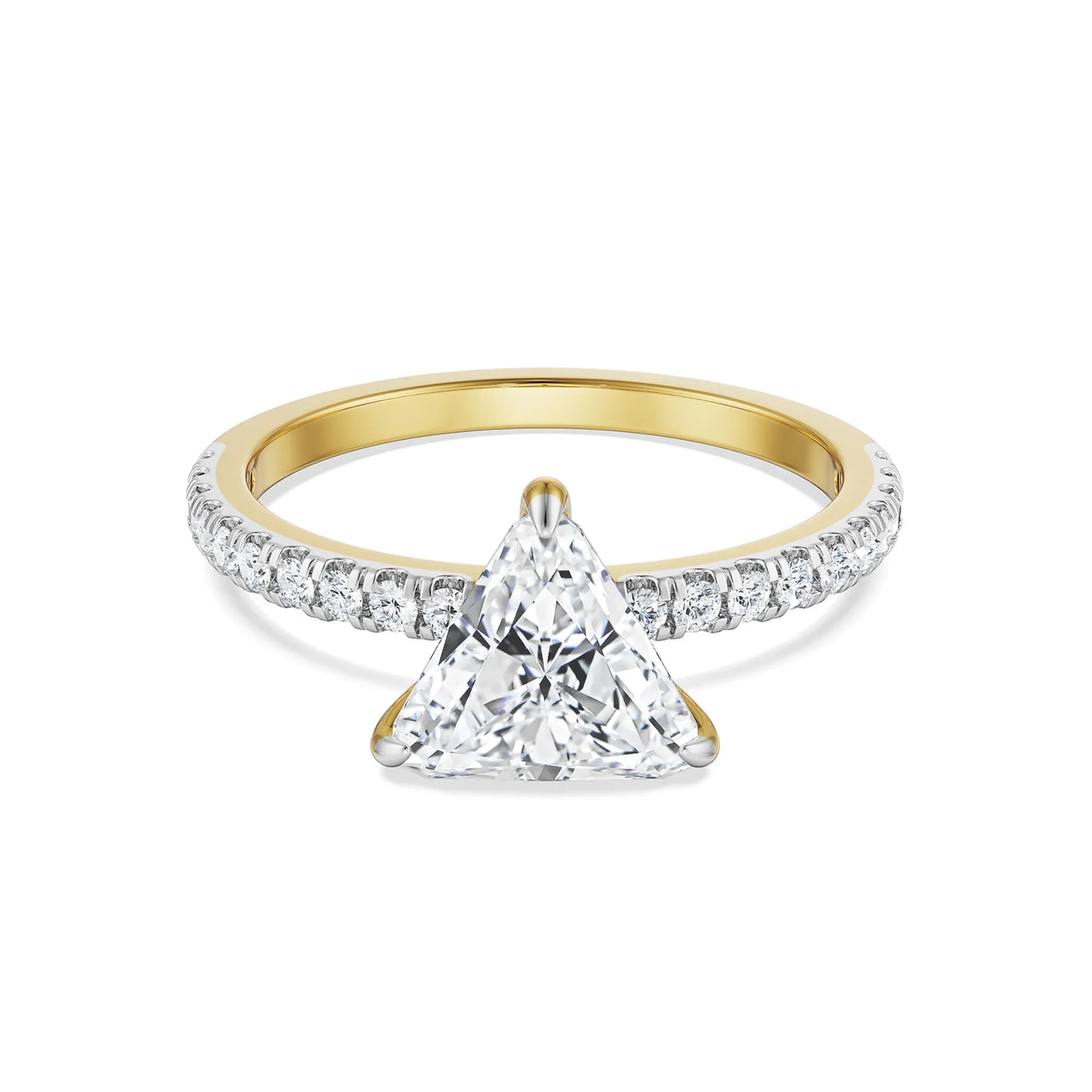 Timeless Triliion Lab Diamond Engagement Ring 9KT