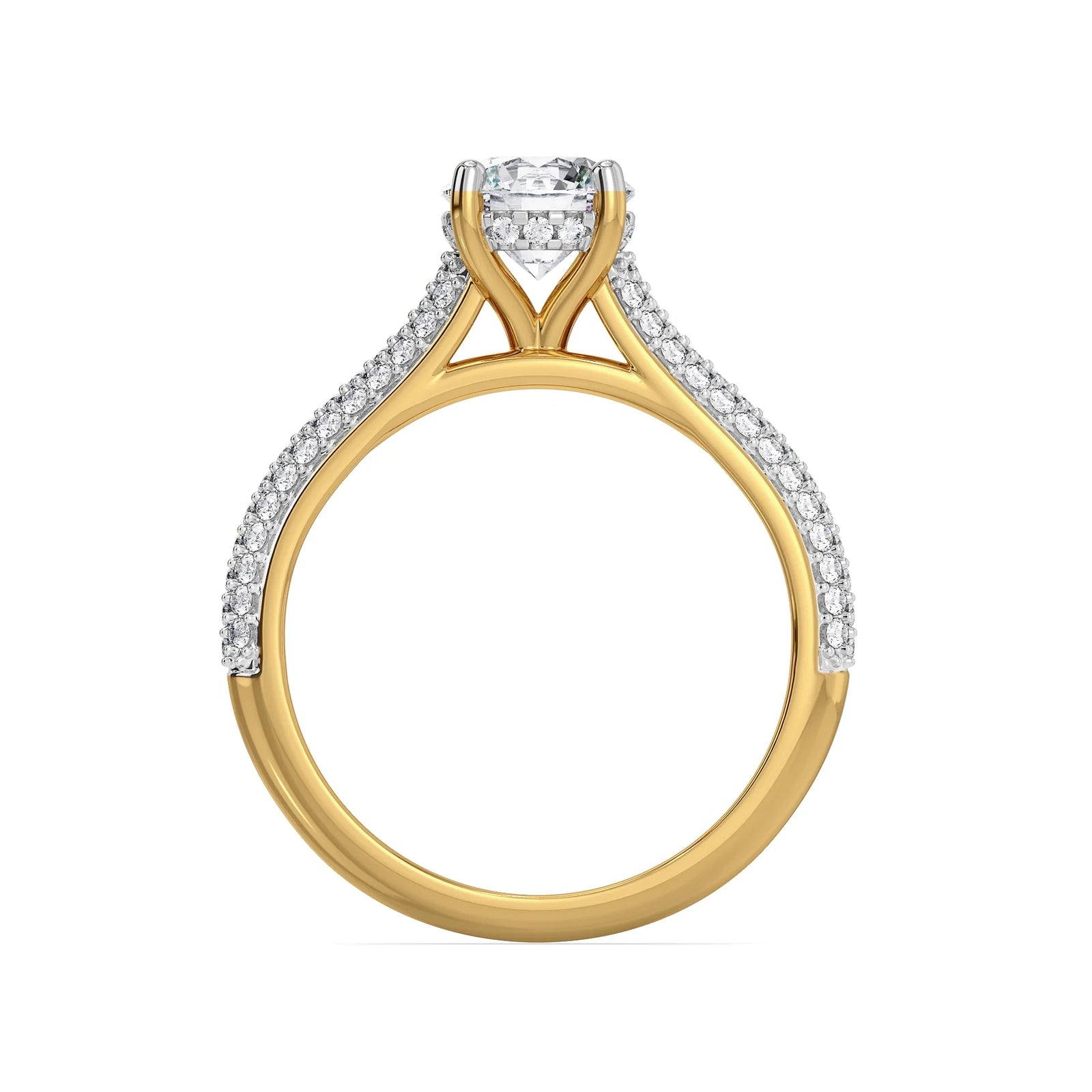 Jiva Timeless Lab Grown Diamond Ring - Back view