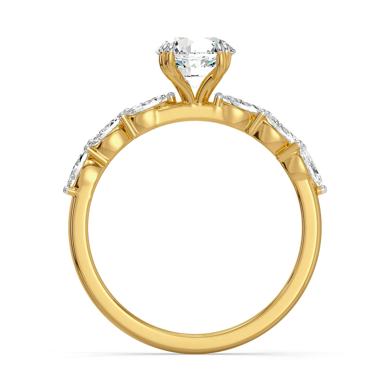 Margo Lab Grown Diamond Engagement Ring - Back view