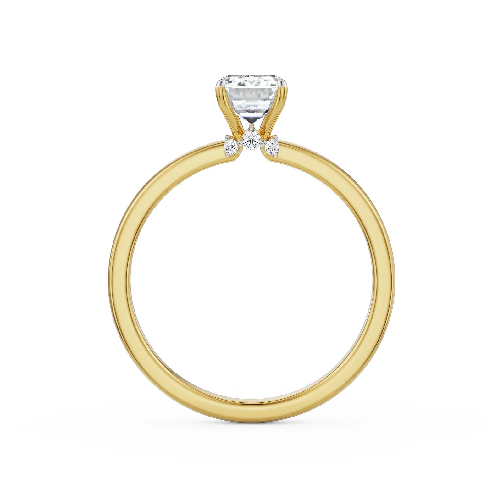1 CT Emerald Lab Grown Diamond Solitaire Ring_in-stock
