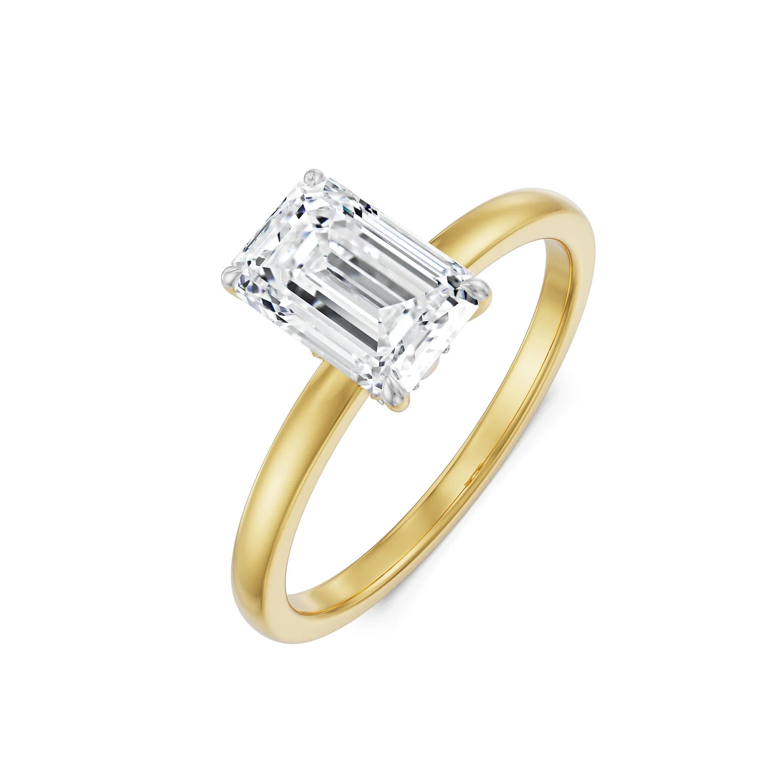 1 CT Emerald Lab Grown Diamond Solitaire Ring_in-stock